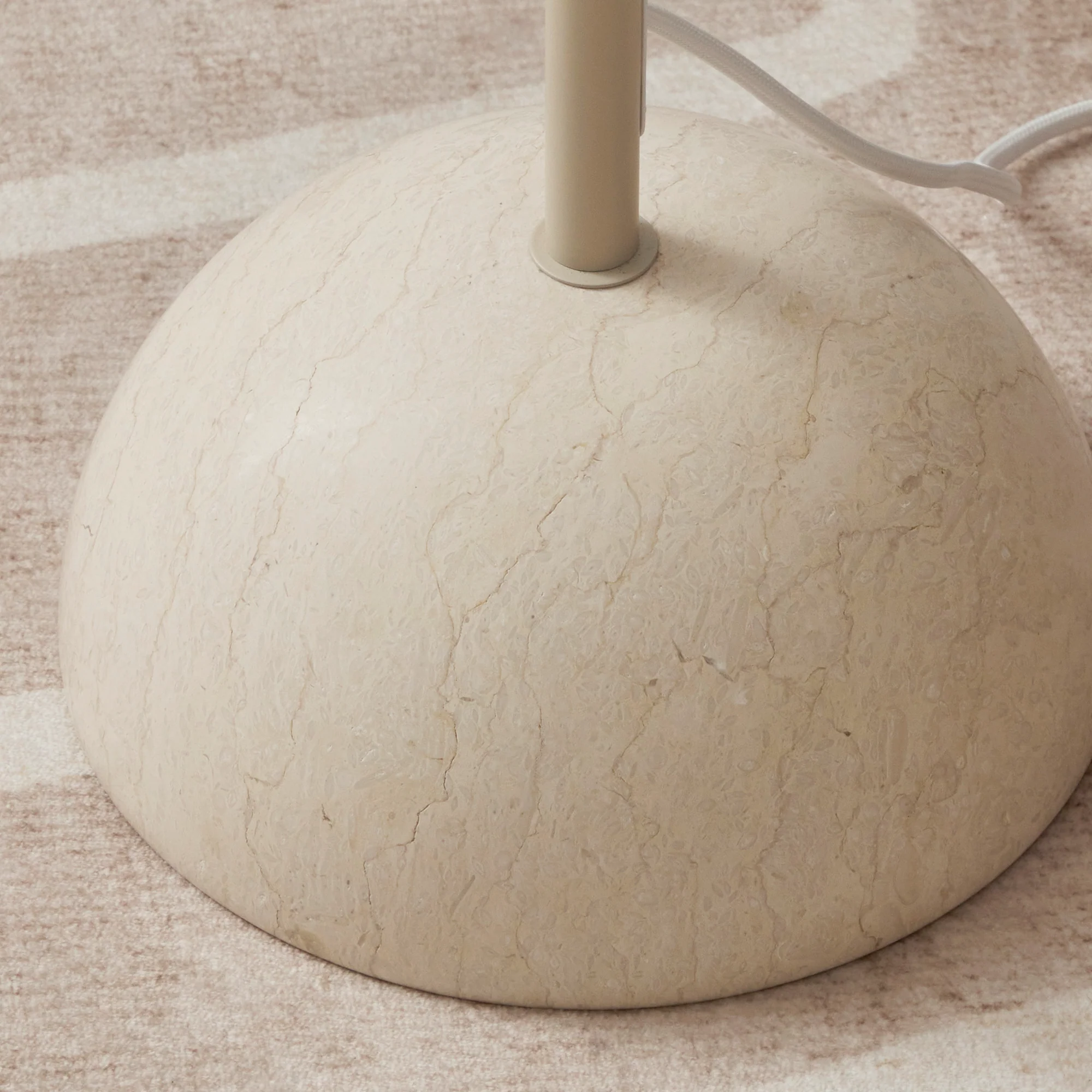 Arlo Floor Lamp Marble Oat - Image 7