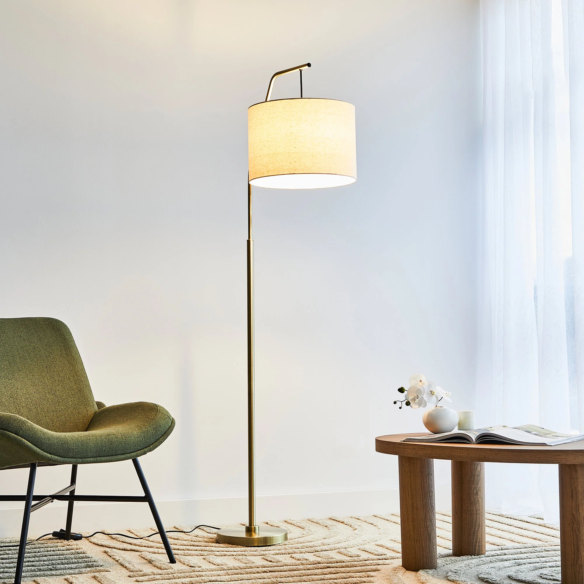 Astrid Hanging Floor Lamp Gold - Image 5