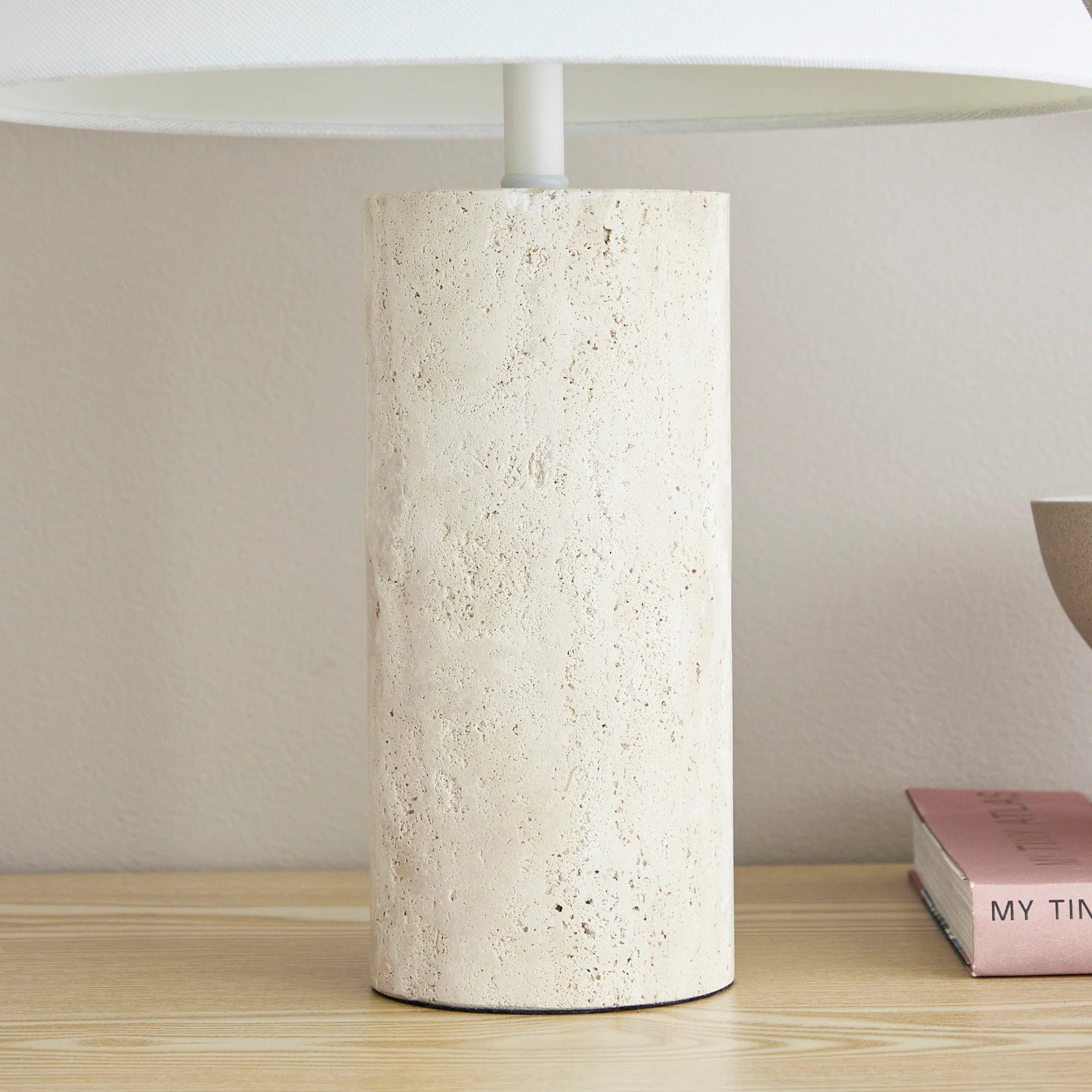Astrid Travertine Table Lamp Natural (Set of 2) - Image 7