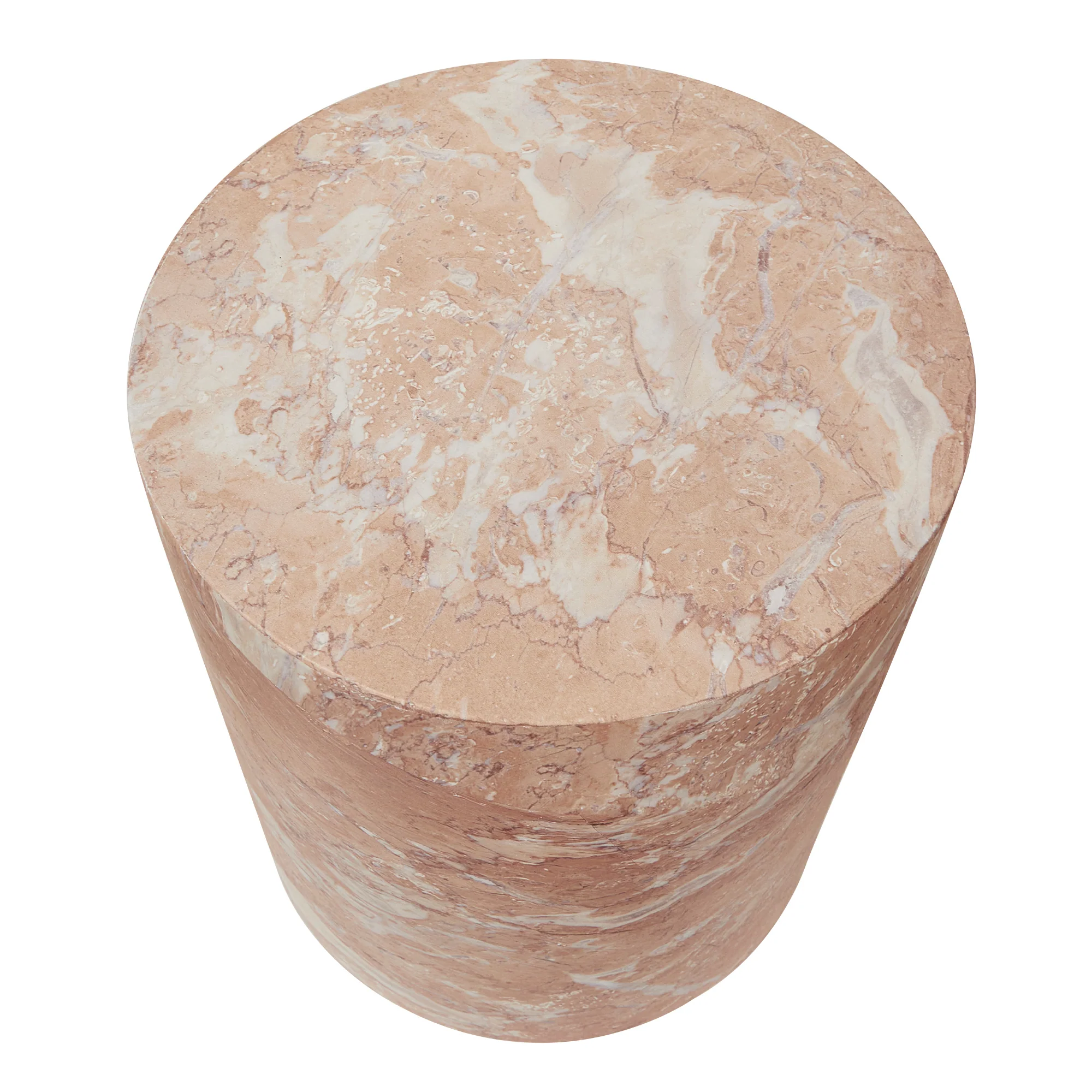 Astrid Rose Tea Marble Look Side Table - Image 9