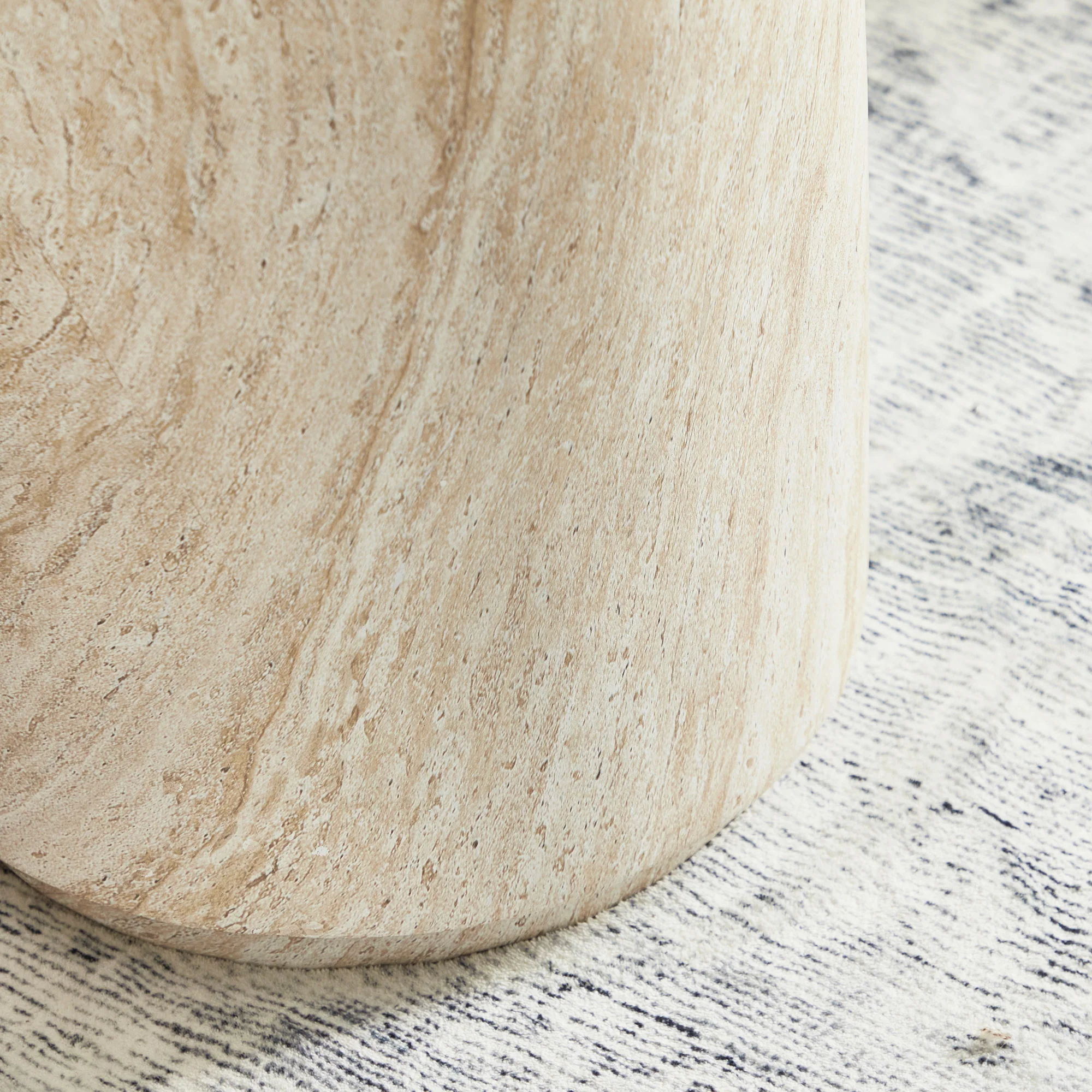 Astrid Side Table Travertine Look - Image 8