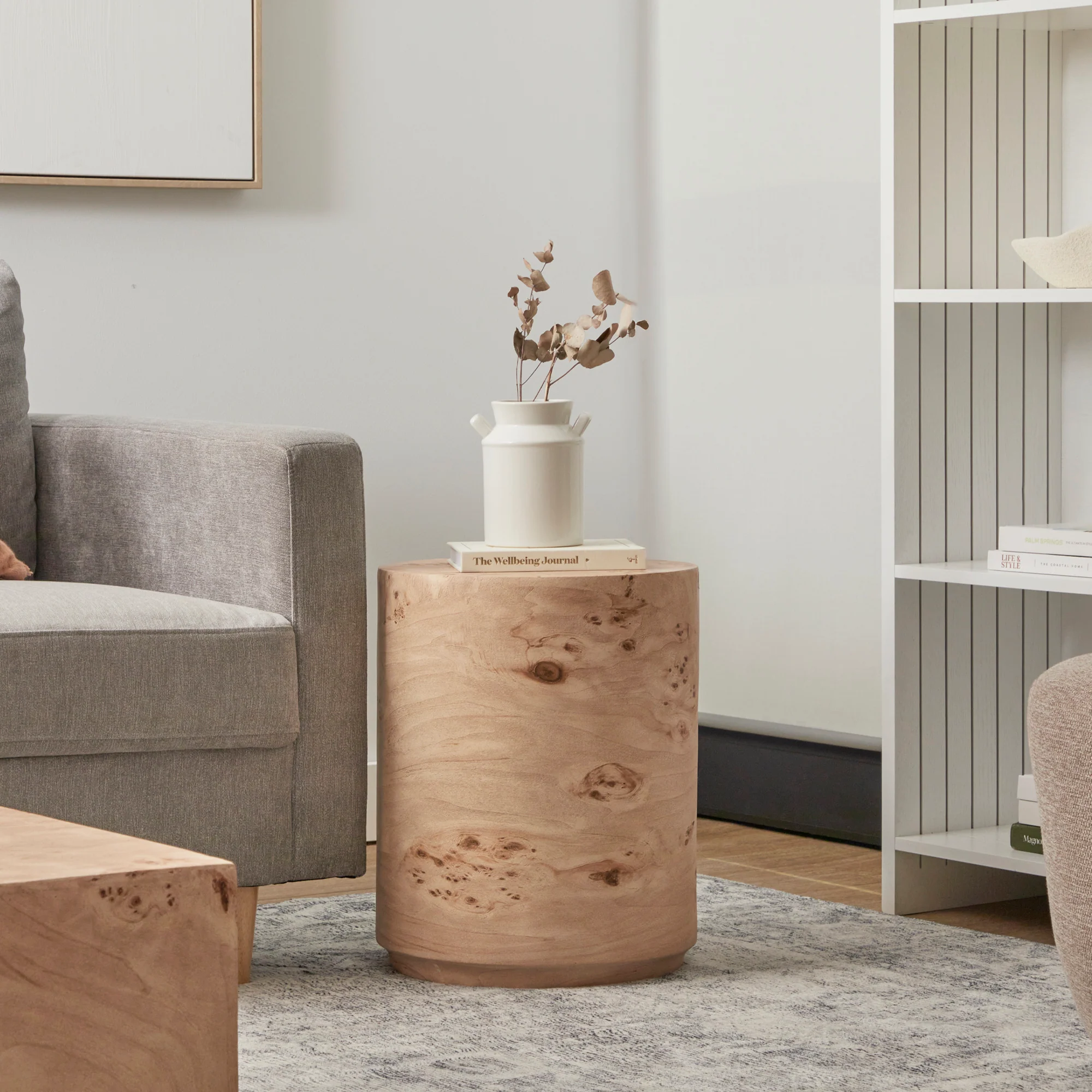 Astrid Burl Look Side Table - Image 6
