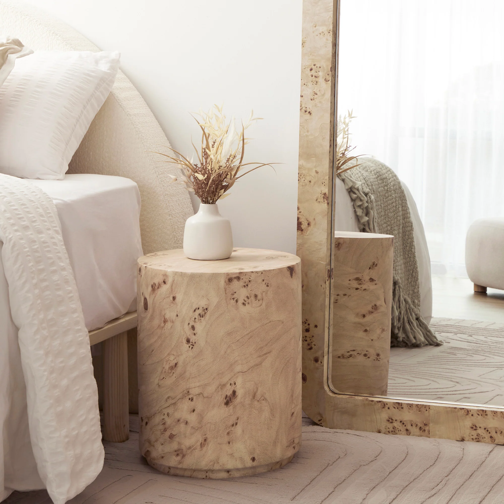 Astrid Burl Look Side Table - Image 7