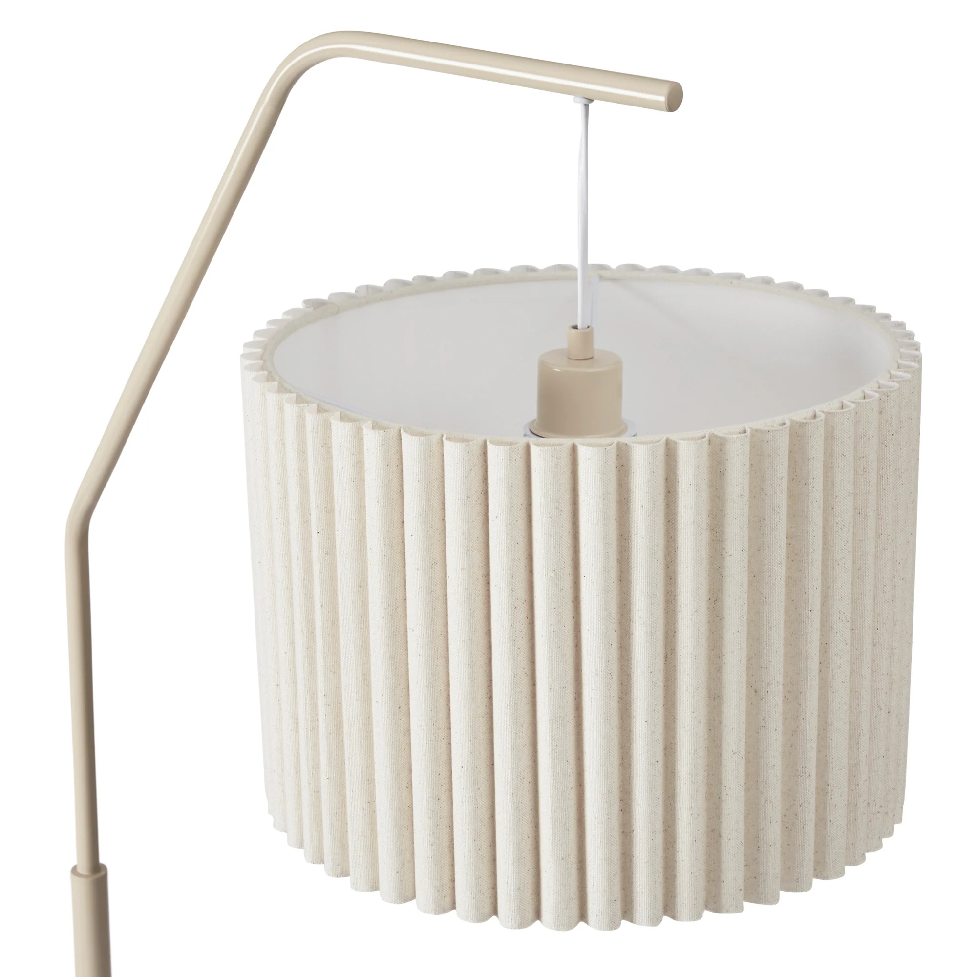 Astrid Hanging Ribbed Floor Lamp Oat - Image 11