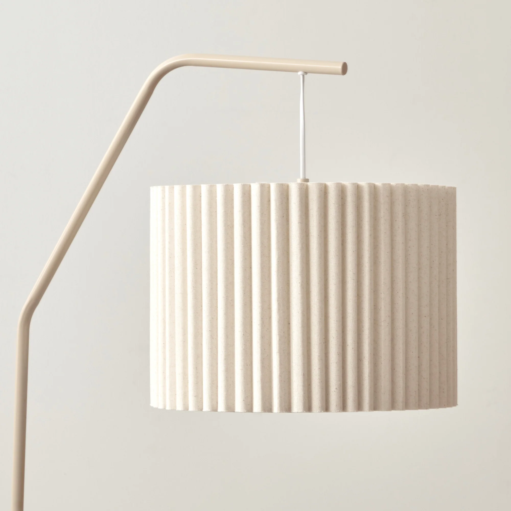 Astrid Hanging Ribbed Floor Lamp Oat - Image 5
