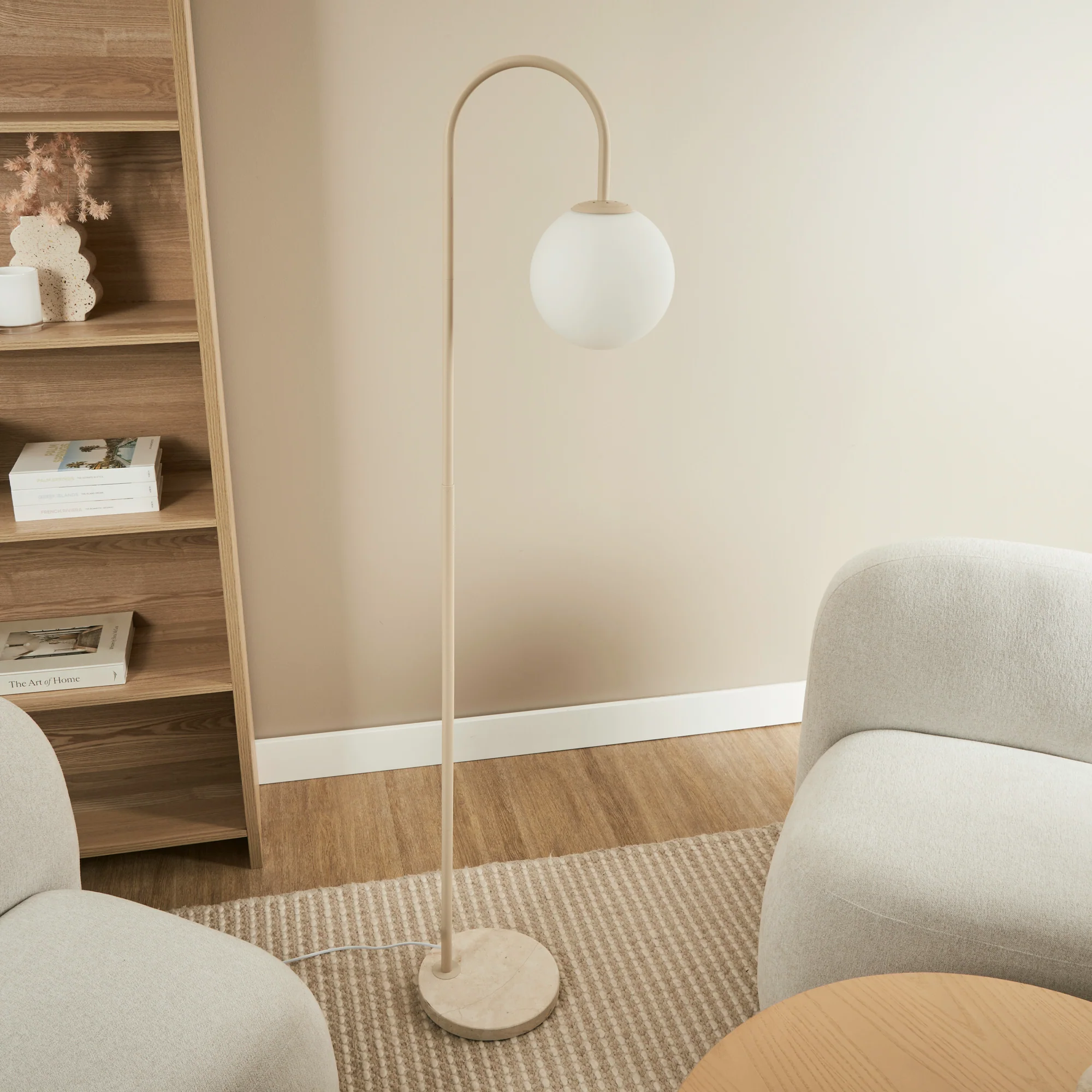 Atlas Floor Lamp Travertine - Image 5
