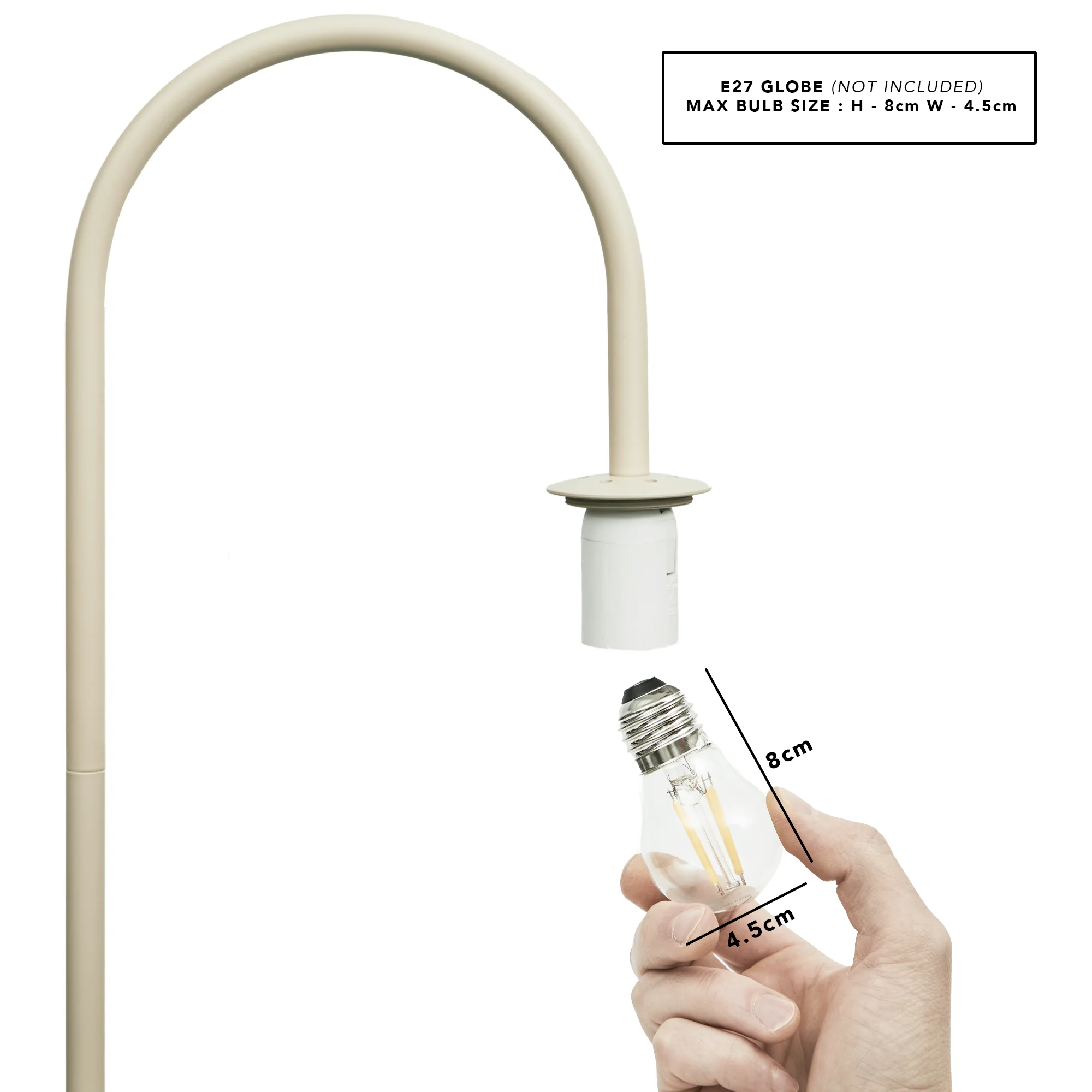 Atlas Floor Lamp Travertine - Image 7