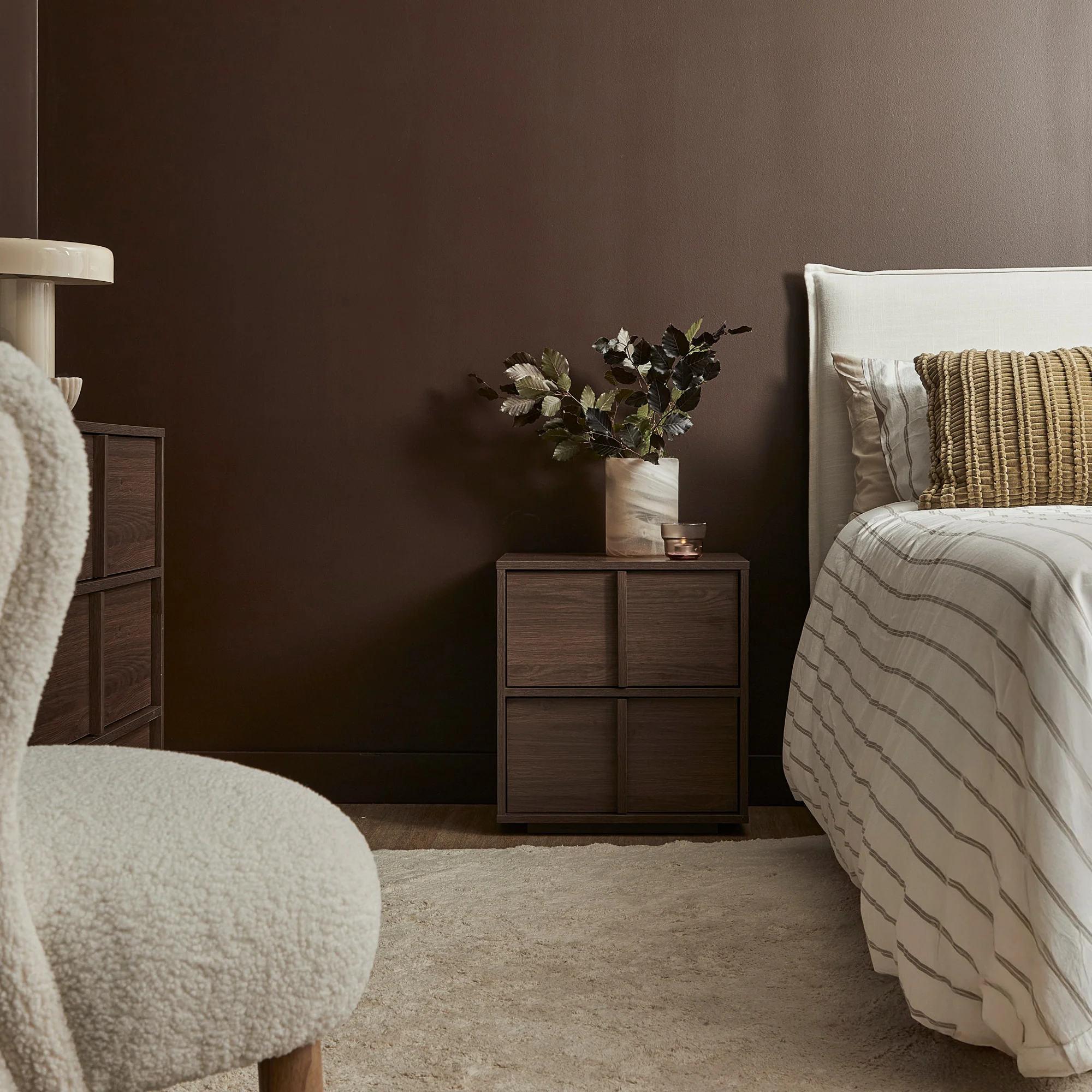 Auggie Bedside Table Walnut - Image 9