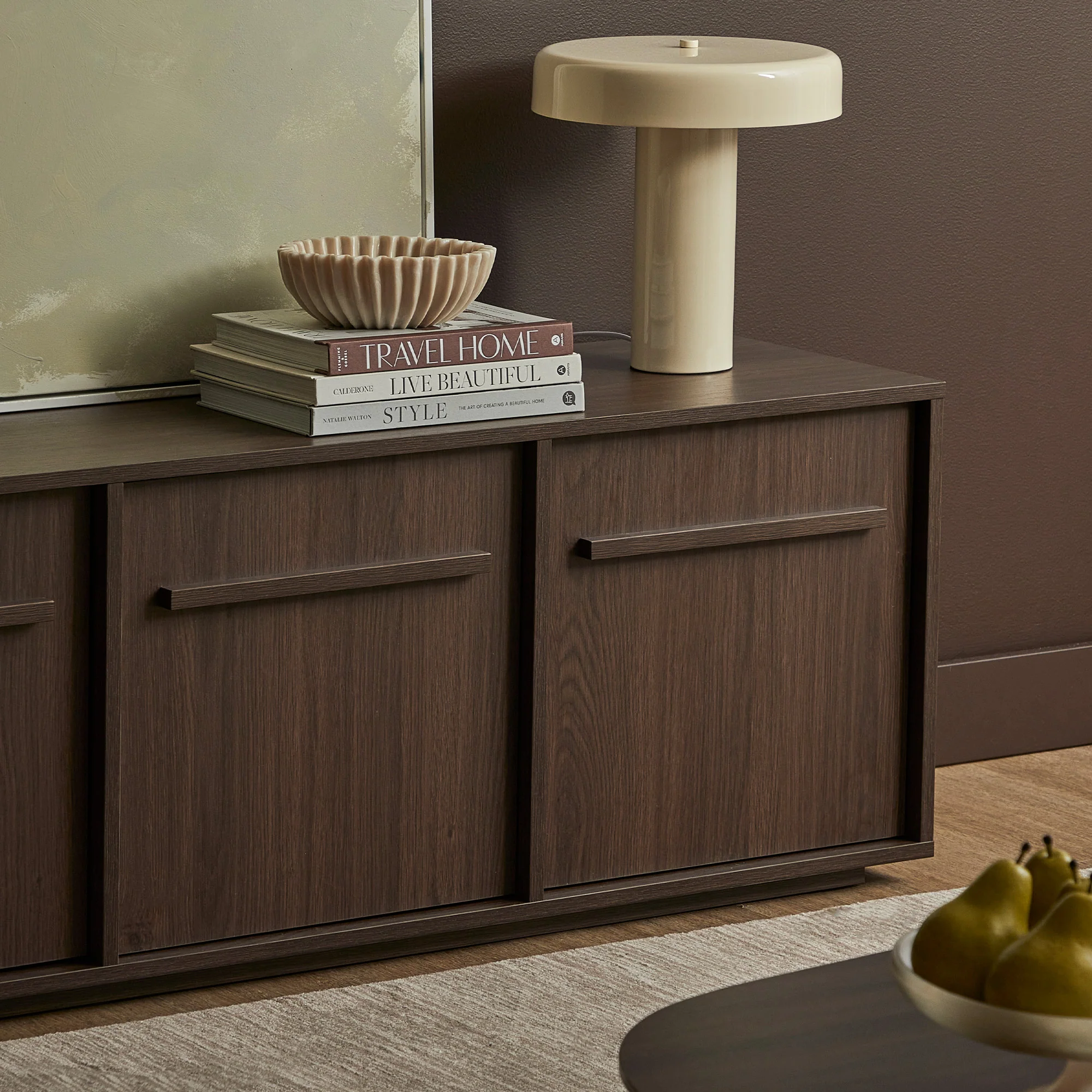 Auggie Entertainment Unit Walnut (180cm) - Image 4