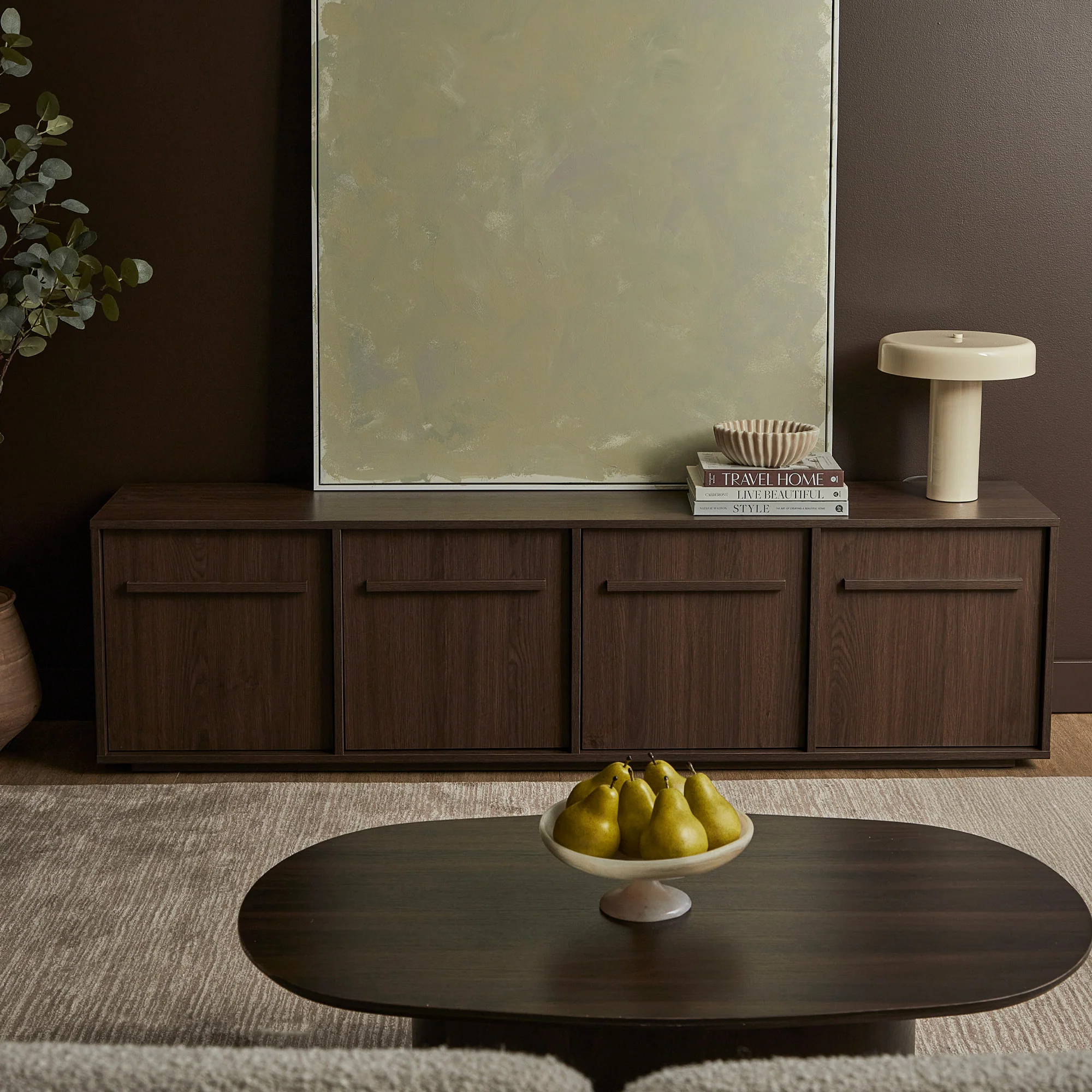 Auggie Entertainment Unit Walnut (180cm) - Image 5