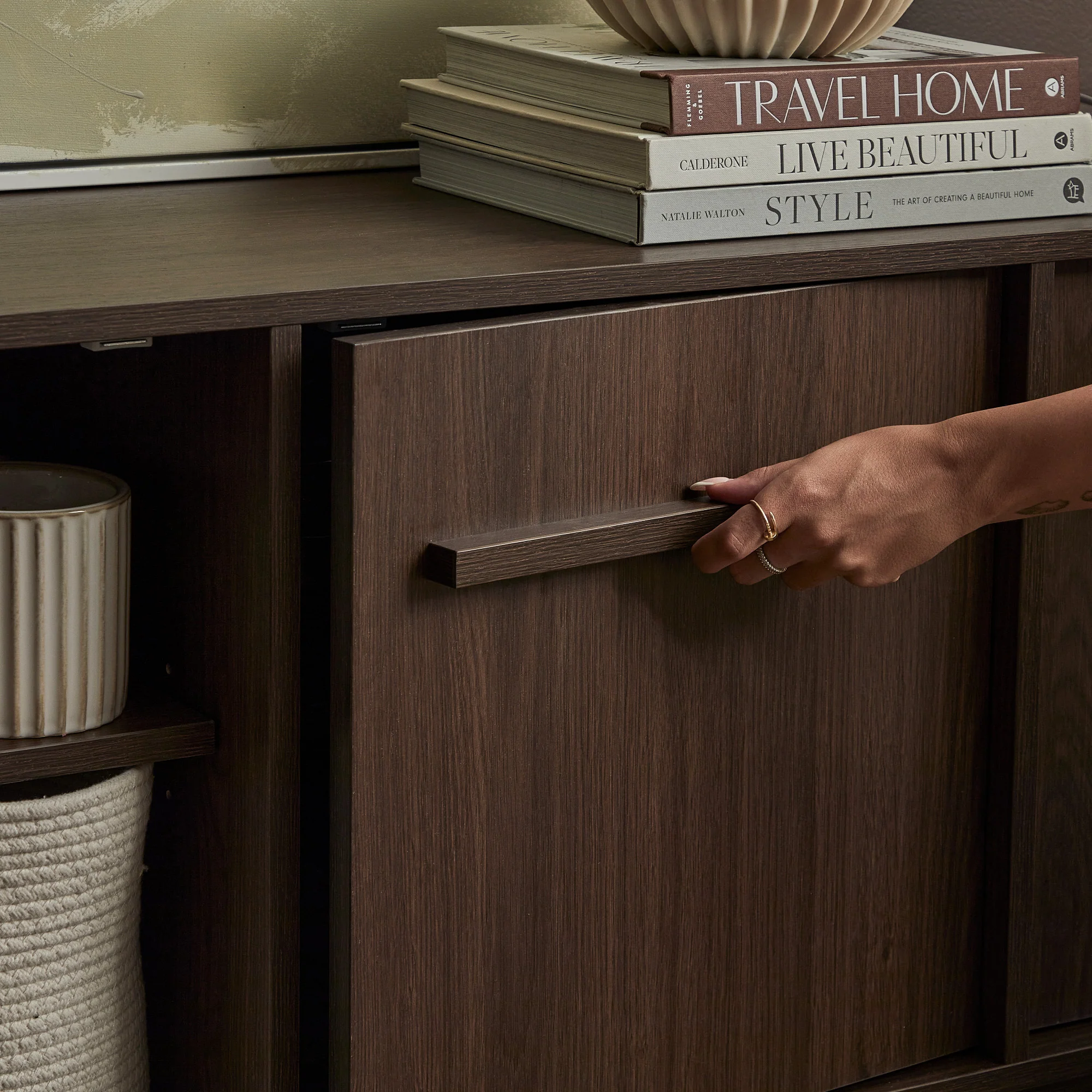 Auggie Entertainment Unit Walnut (180cm) - Image 7