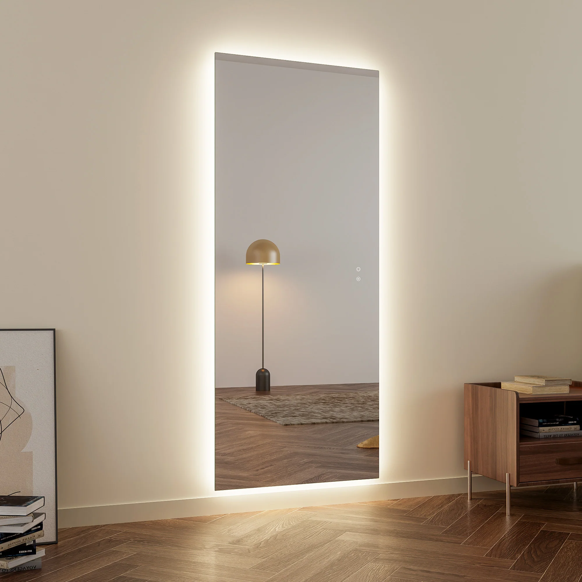Aurora 170cm Rectangle Backlit Mirror - Image 4