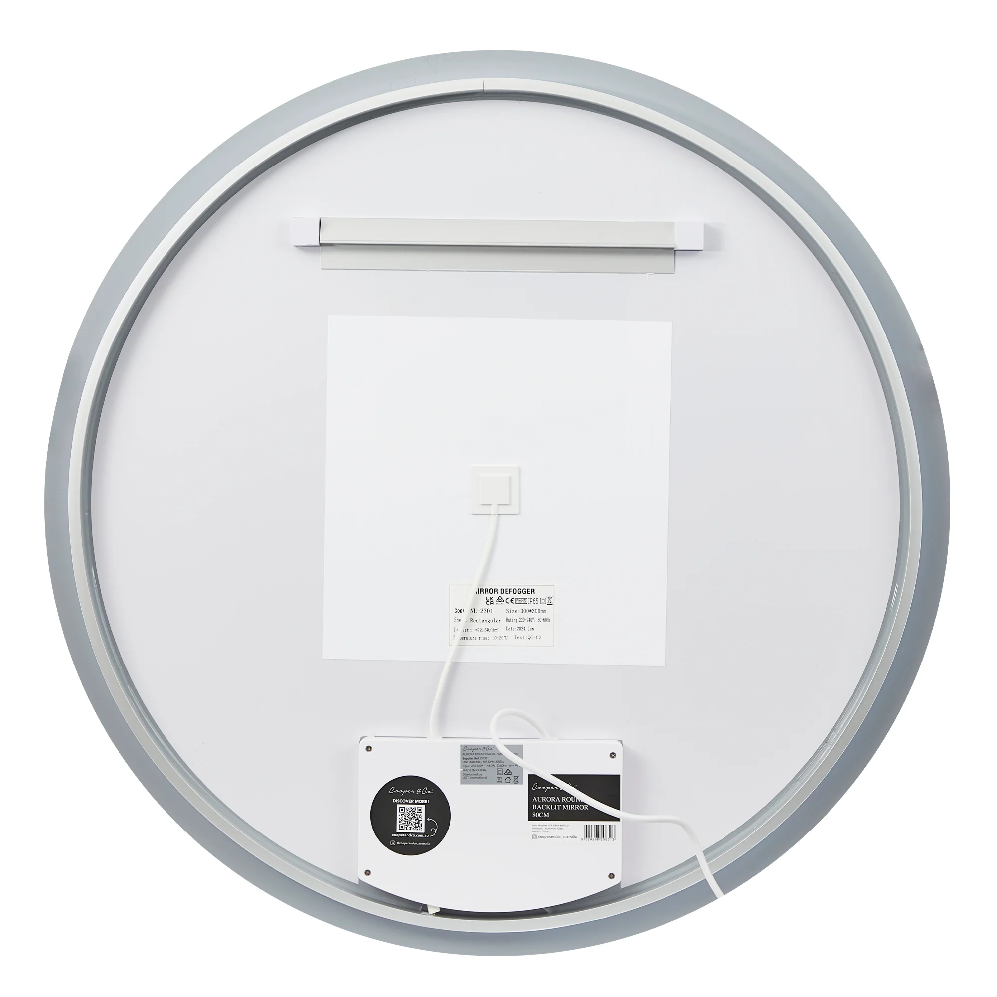 Aurora 80cm Round Backlit Mirror - Image 11