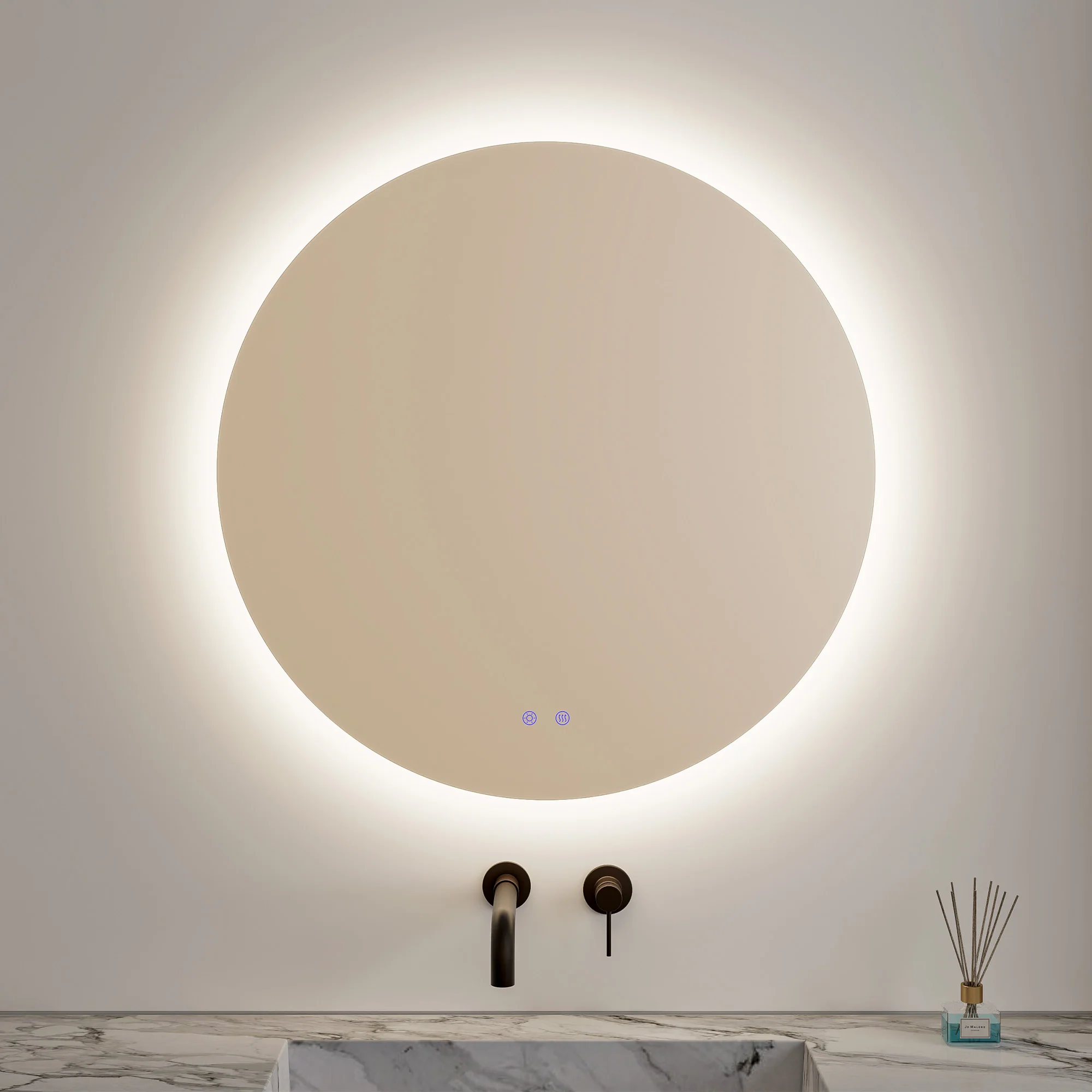 Aurora 80cm Round Backlit Mirror - Image 6