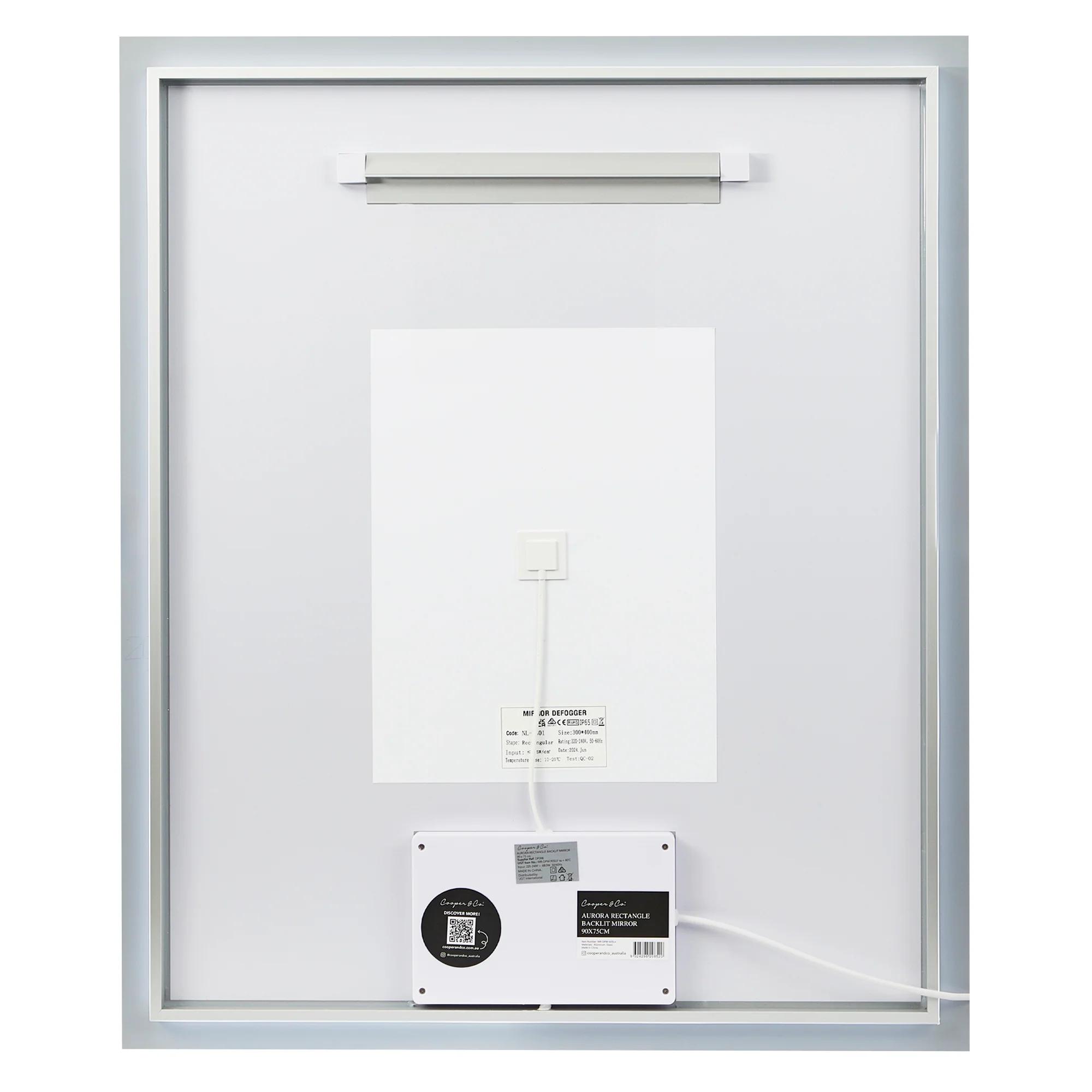 Aurora 90cm Rectangle Backlit Mirror - Image 11