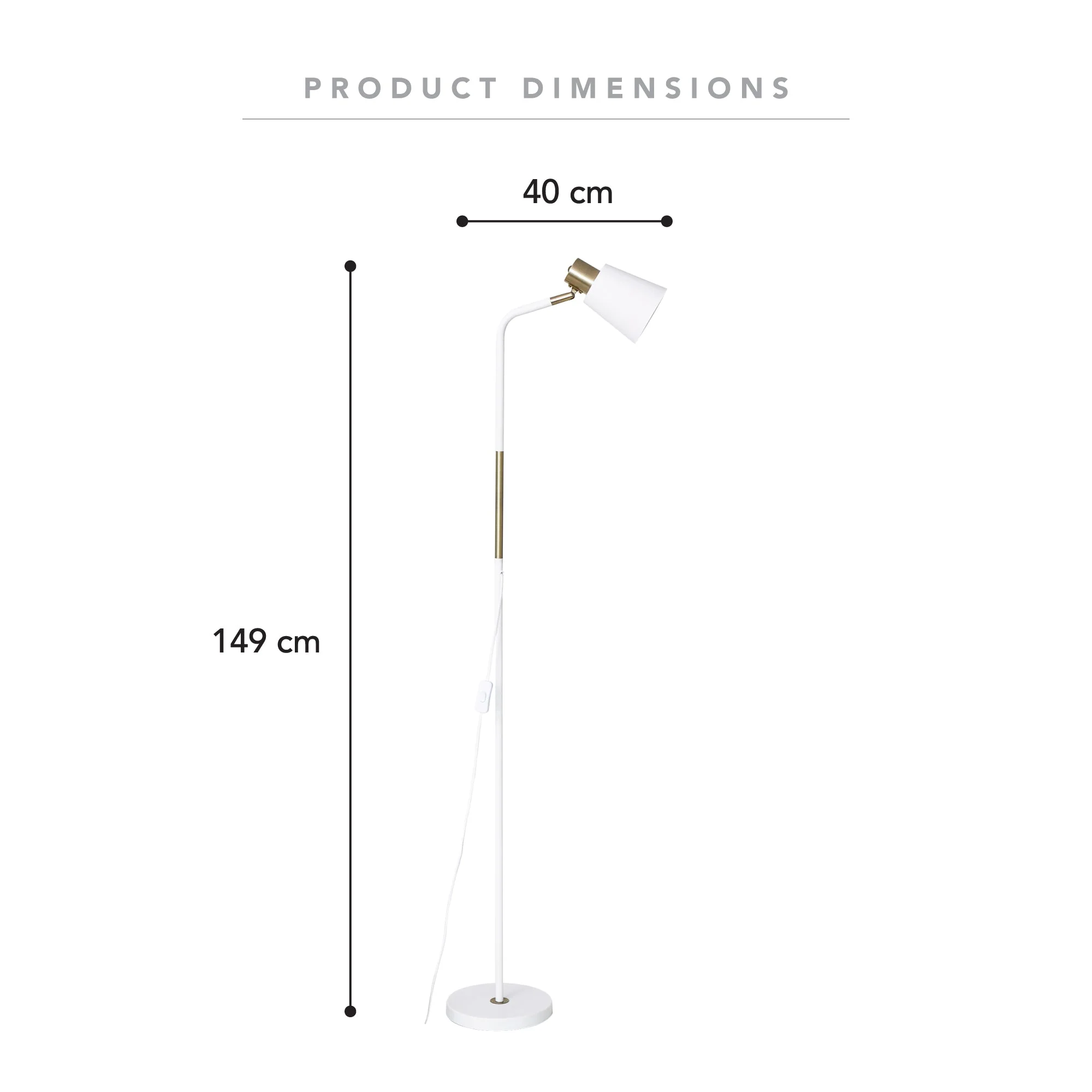 Avi Floor Lamp White - Image 3