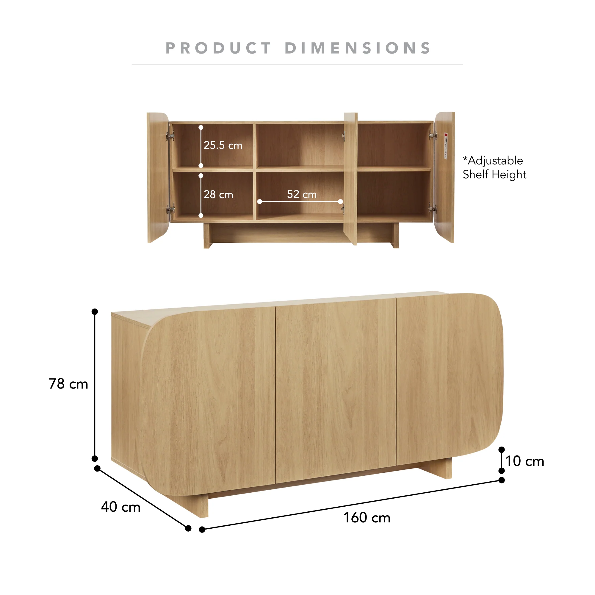 Balwyn Buffet (160cm) - Image 3