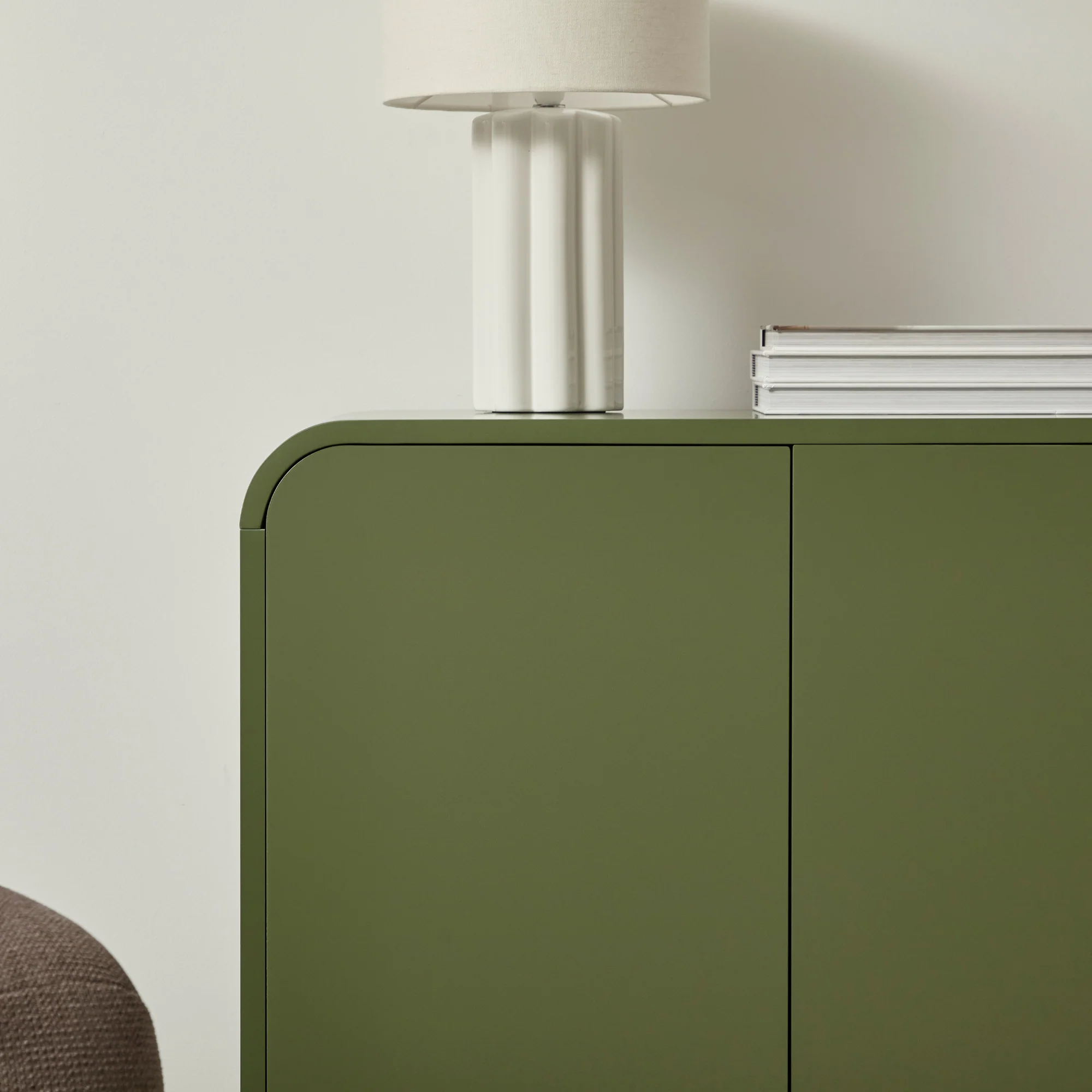 Baxter 2 Door Buffet Green (80cm) - Image 7