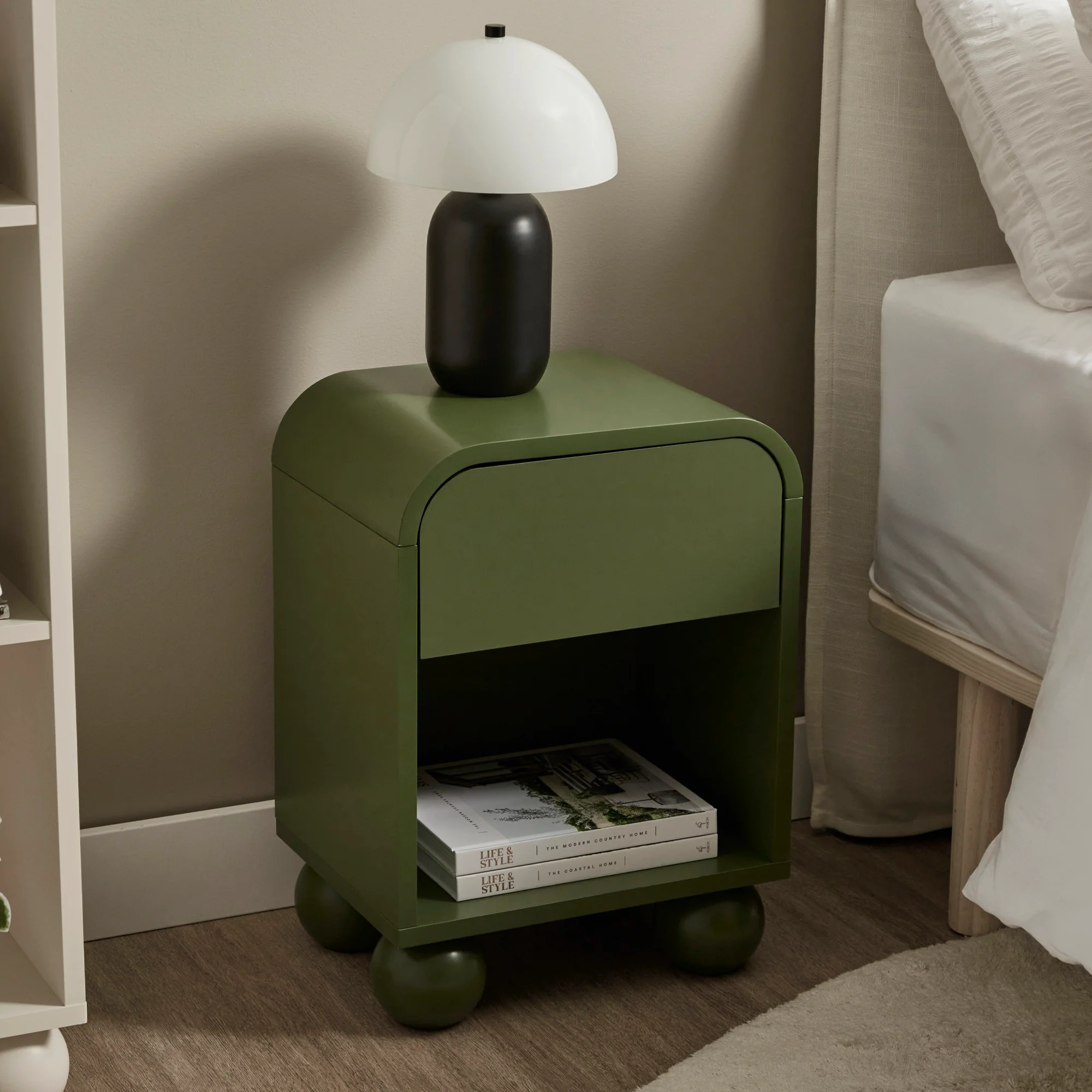 Baxter Bedside Table Green
