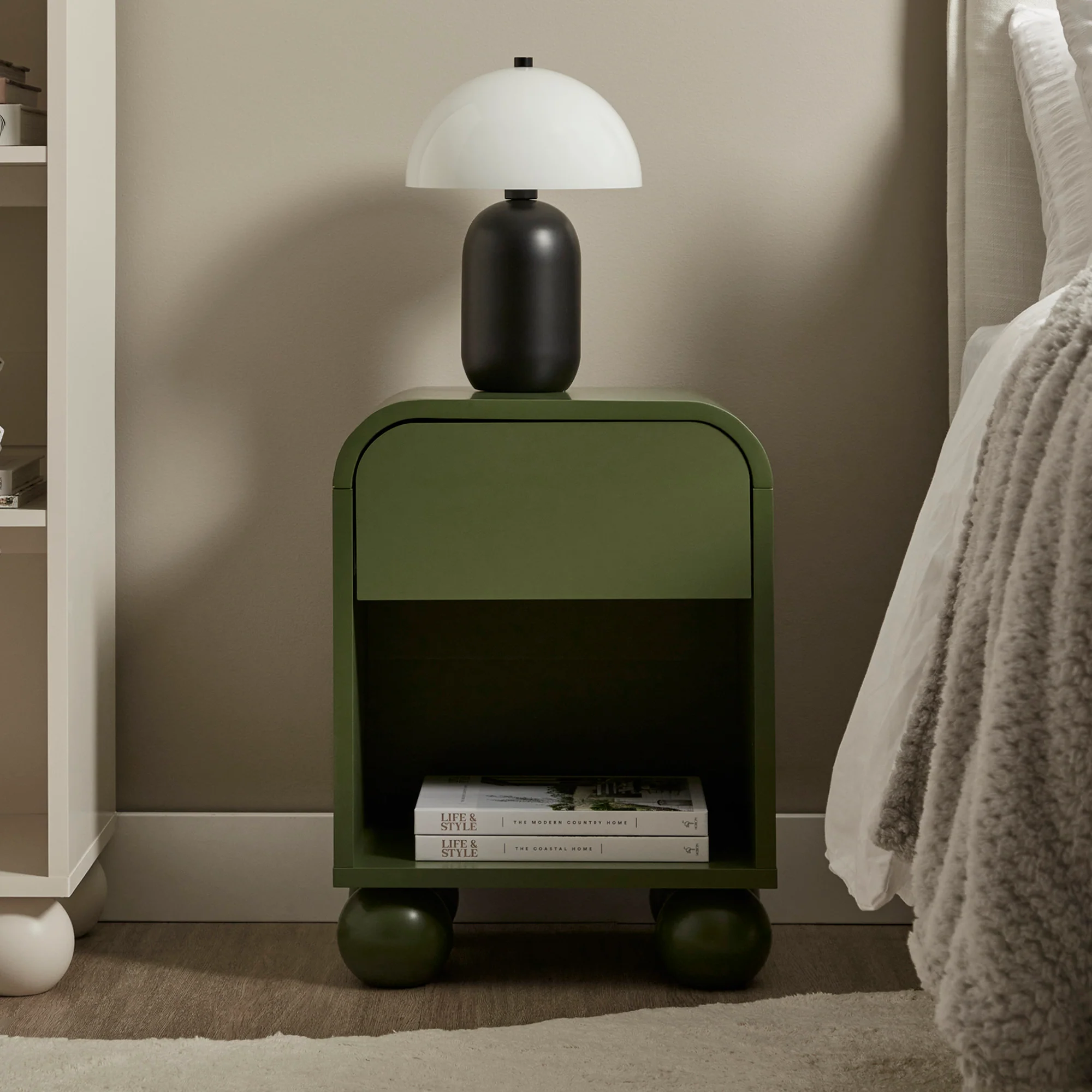 Baxter Bedside Table Green - Image 5