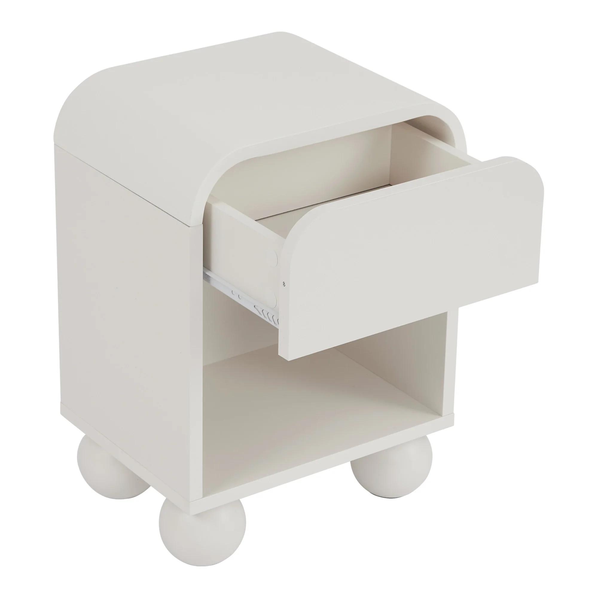 Baxter Bedside Table White - Image 10