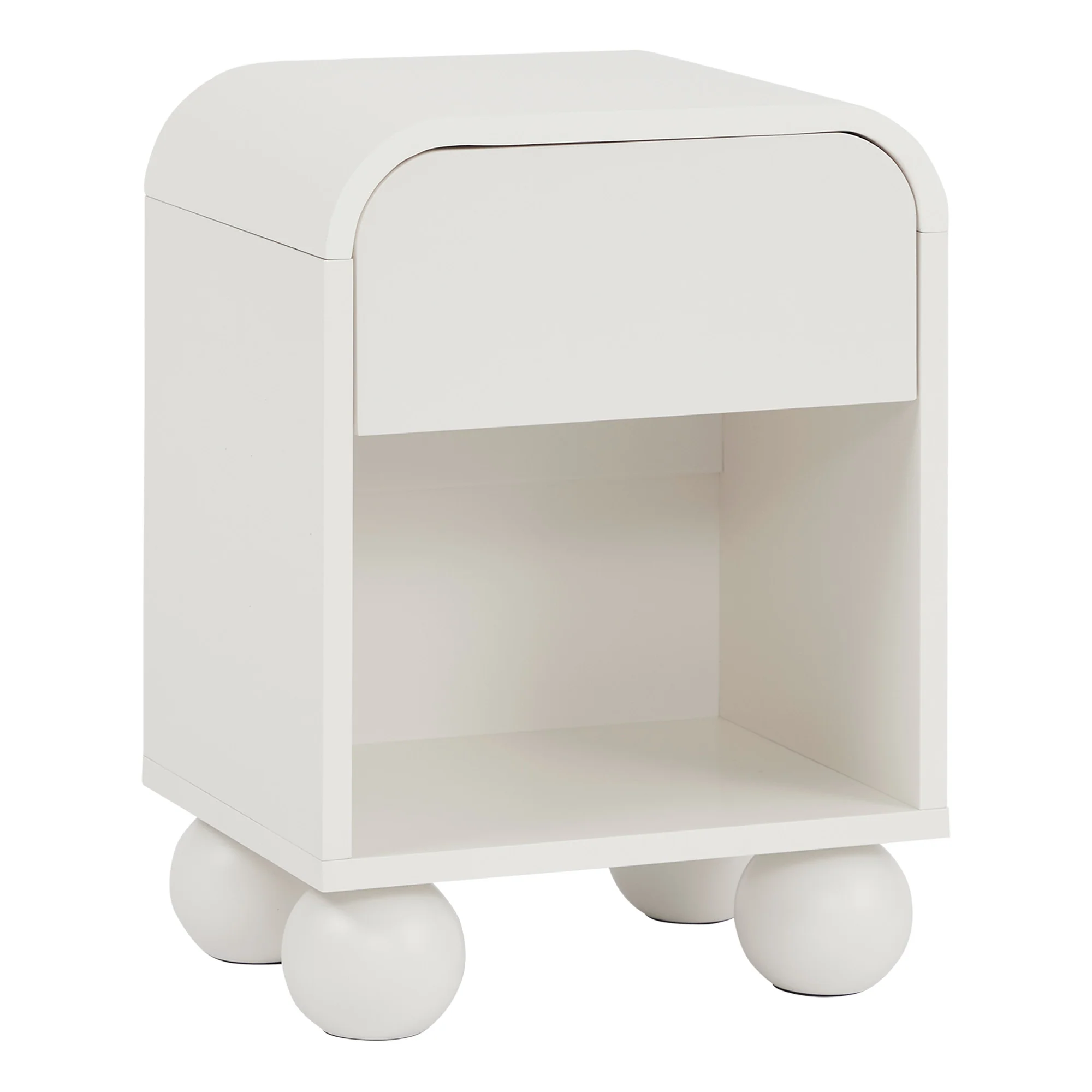Baxter Bedside Table White - Image 2