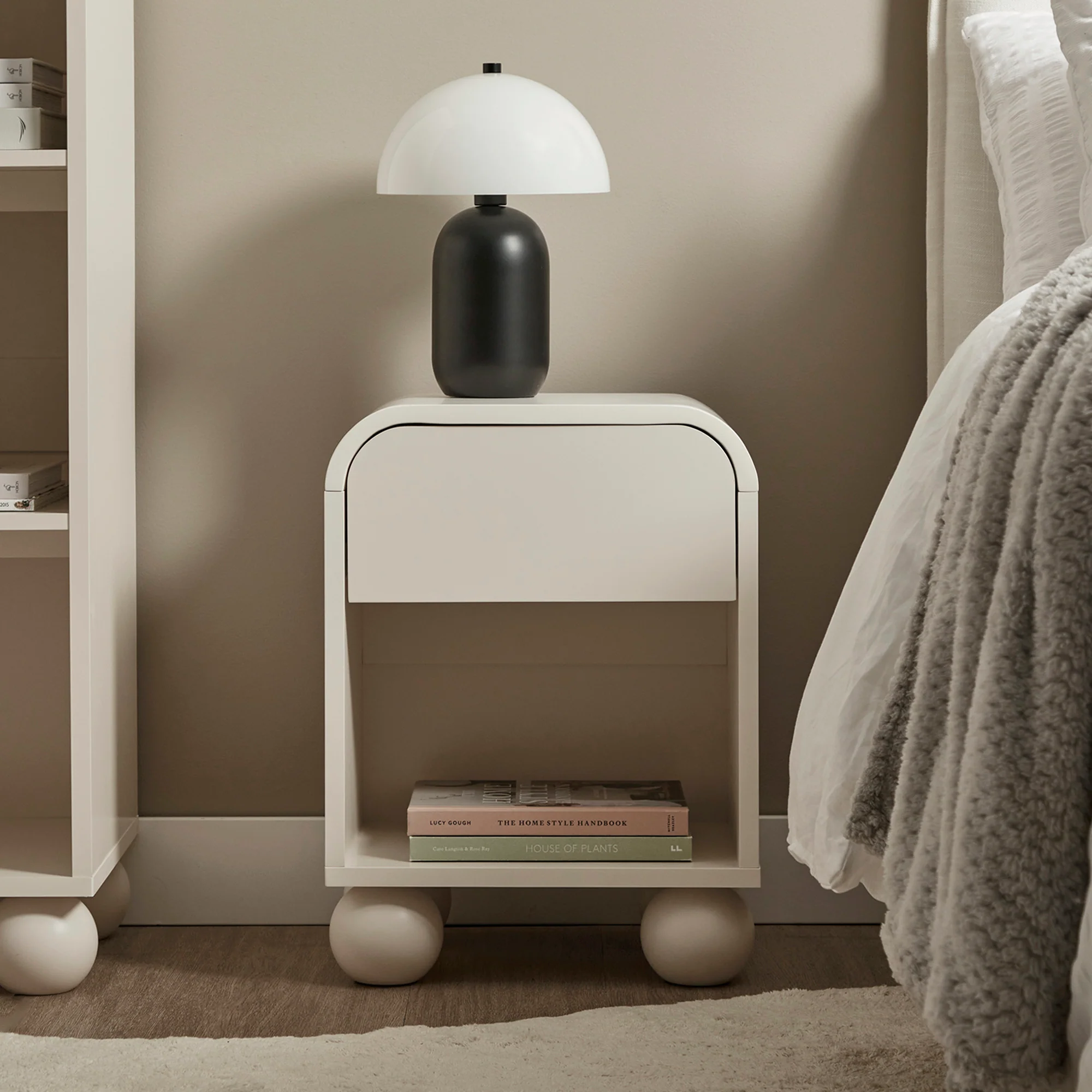 Baxter Bedside Table White - Image 5