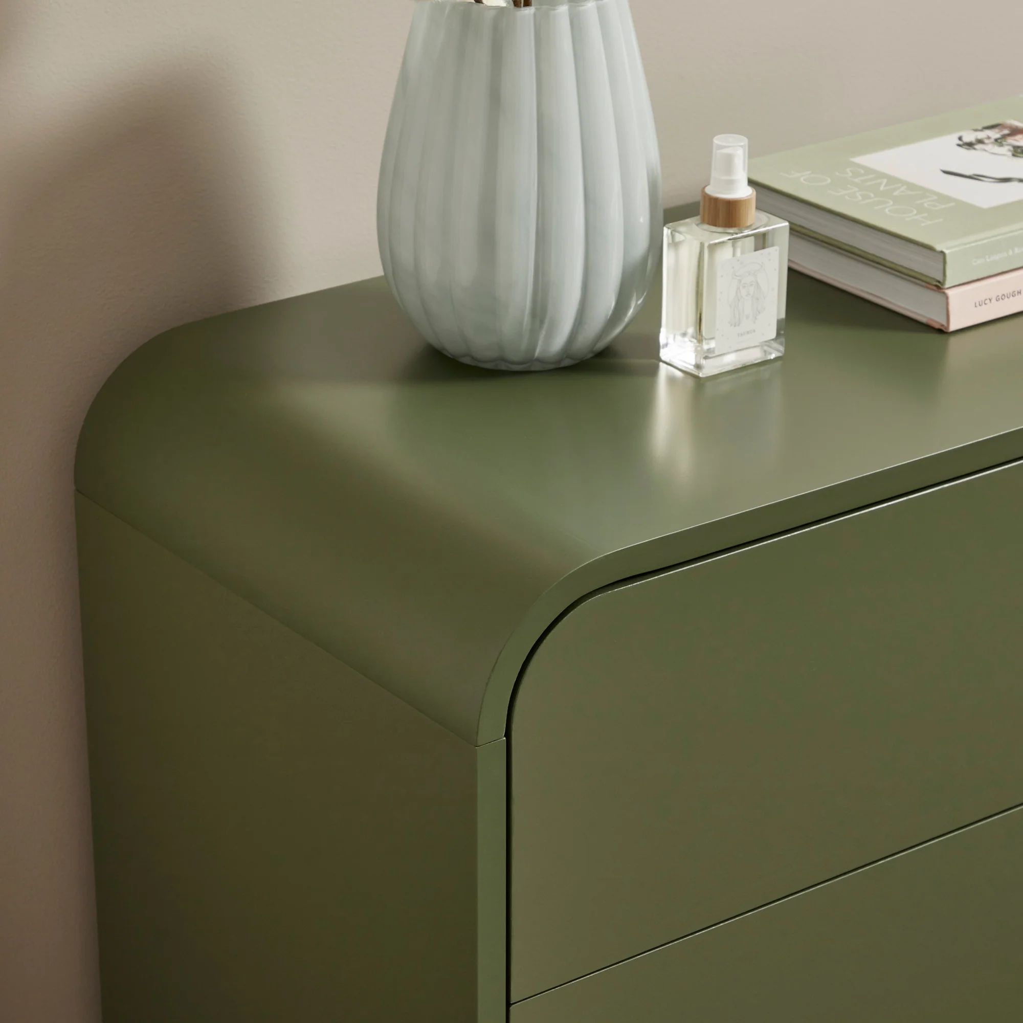 Baxter Chest of 3 Drawers Green - Image 4