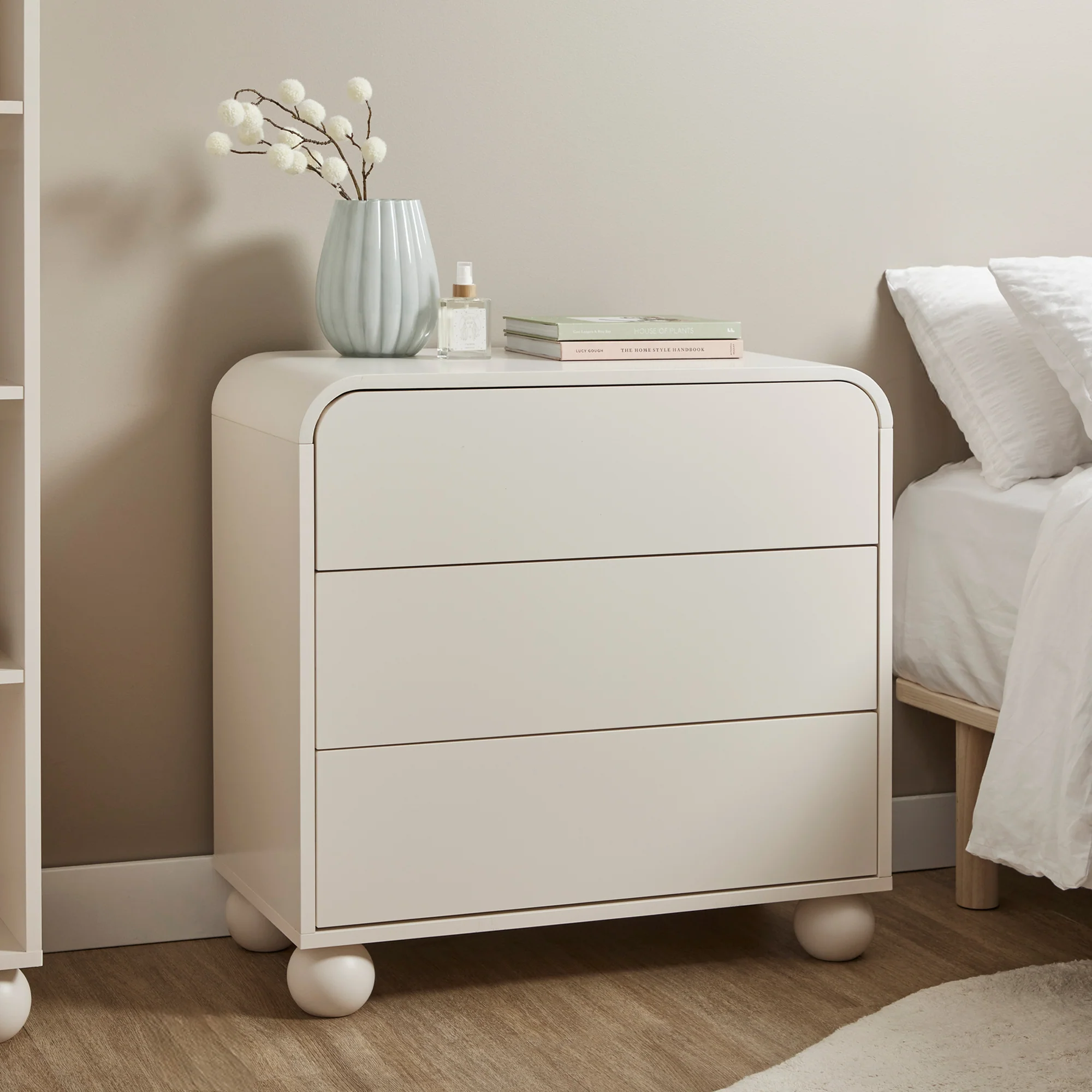 Baxter Chest of 3 Drawers White