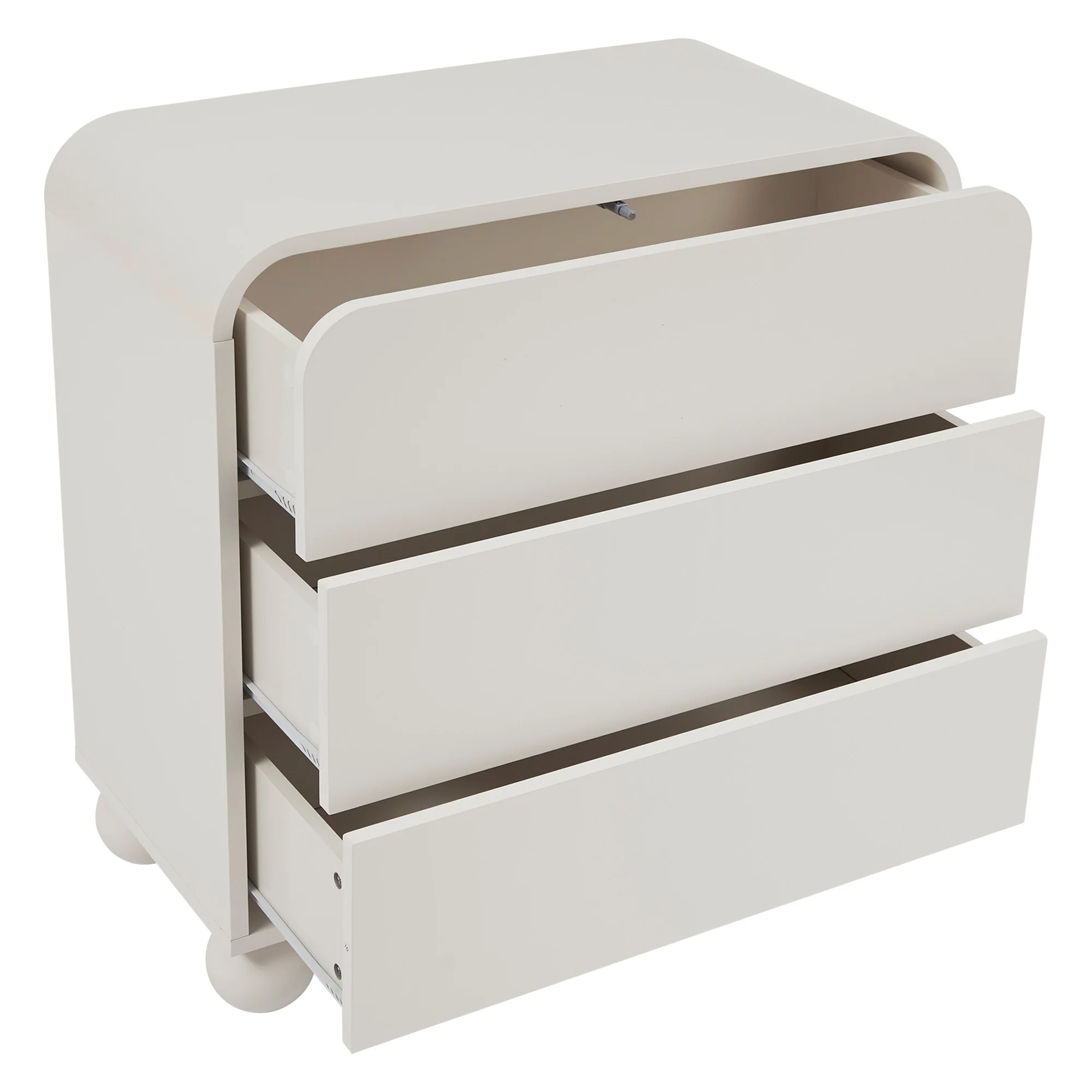 Baxter Chest of 3 Drawers White - Image 11