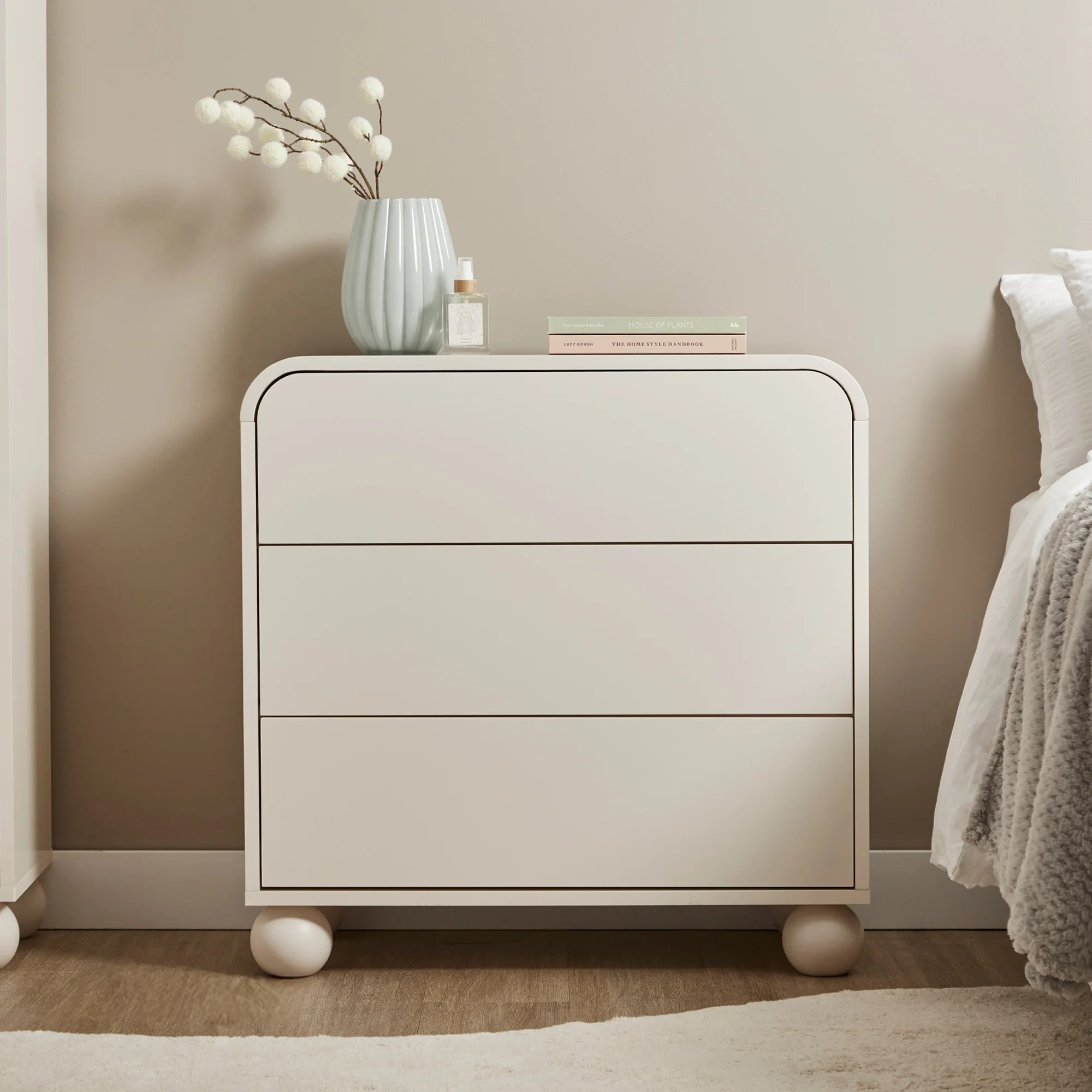 Baxter Chest of 3 Drawers White - Image 5