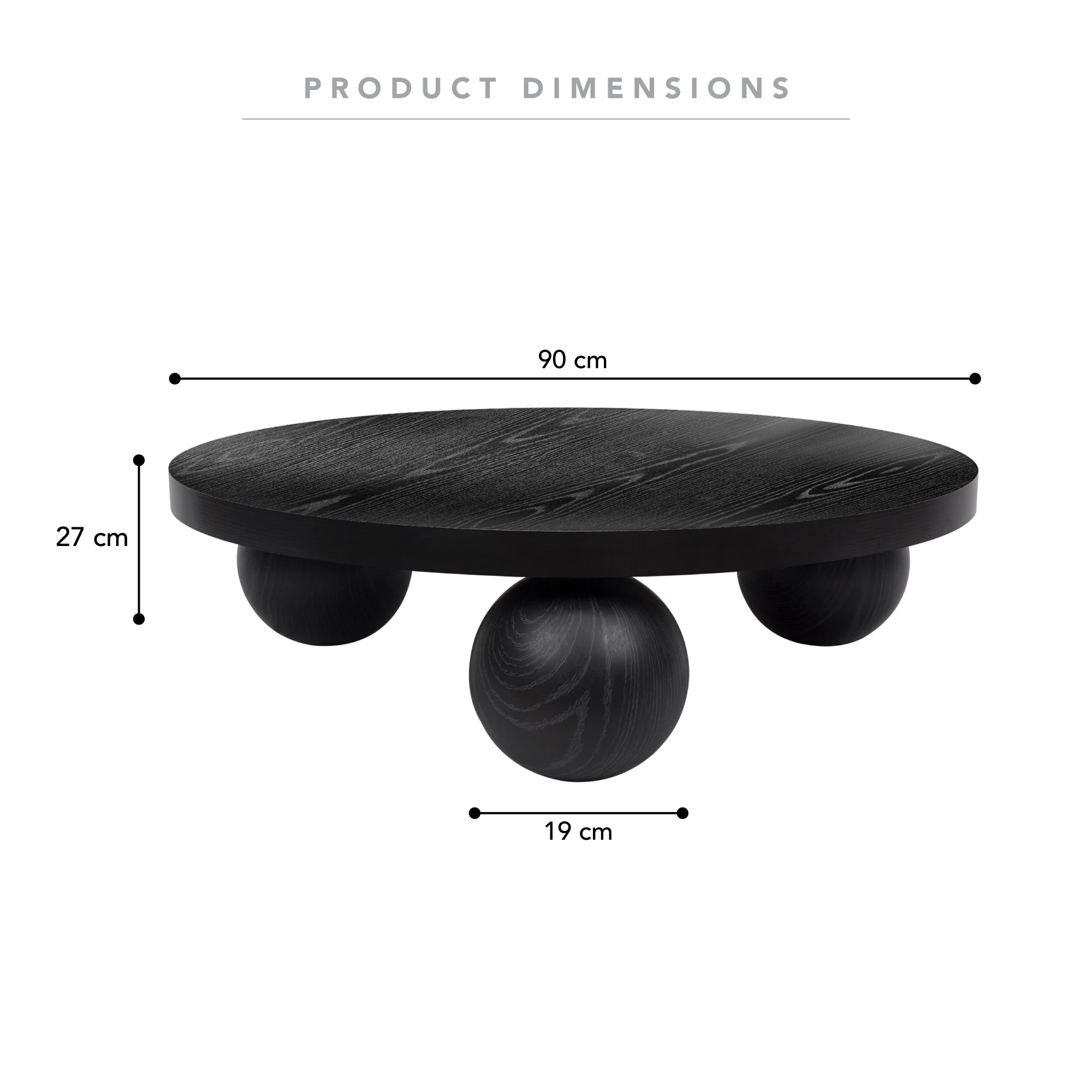 Baxter Coffee Table Black - Image 3