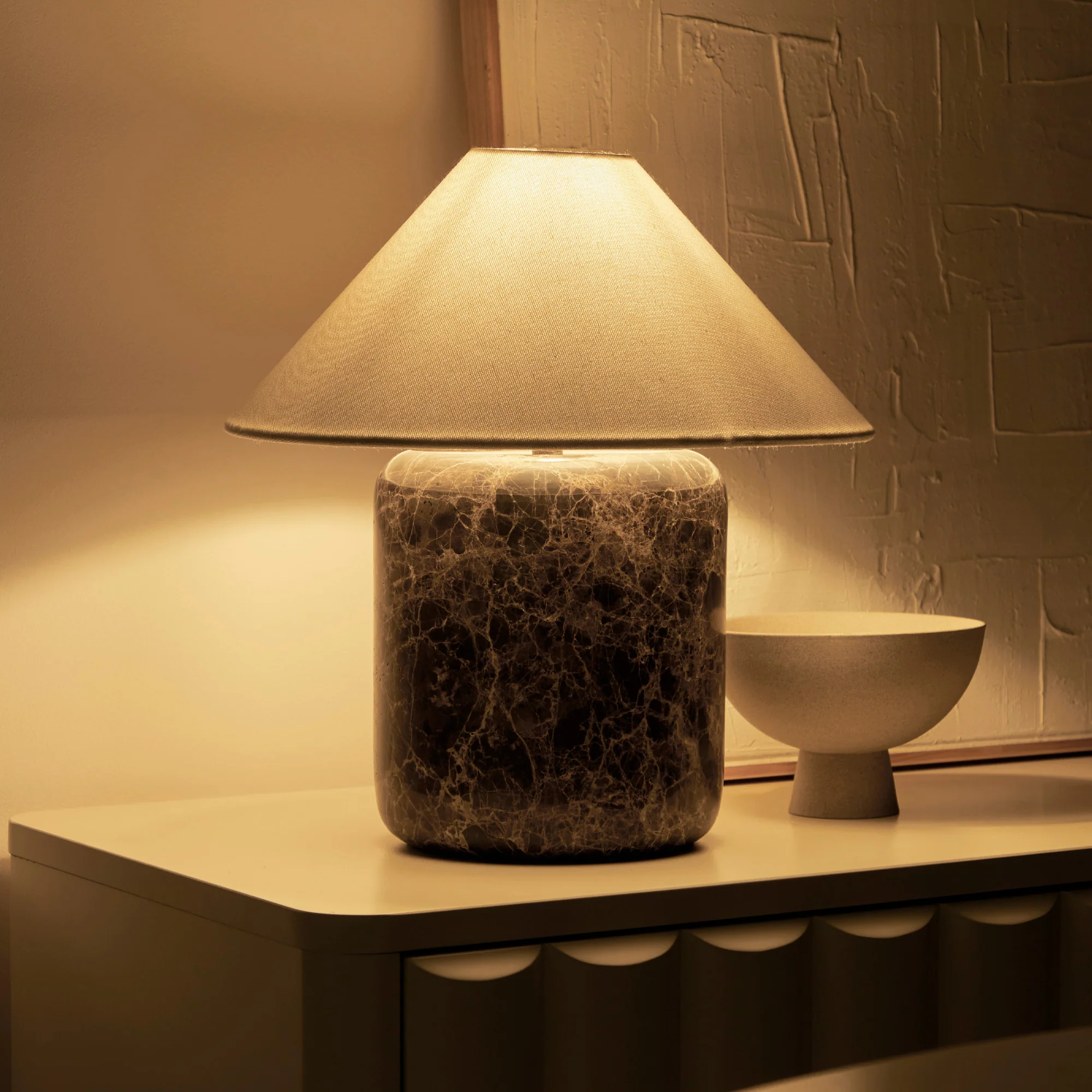 Blake Marble Table Lamp Cocoa (Set of 2) - Image 4