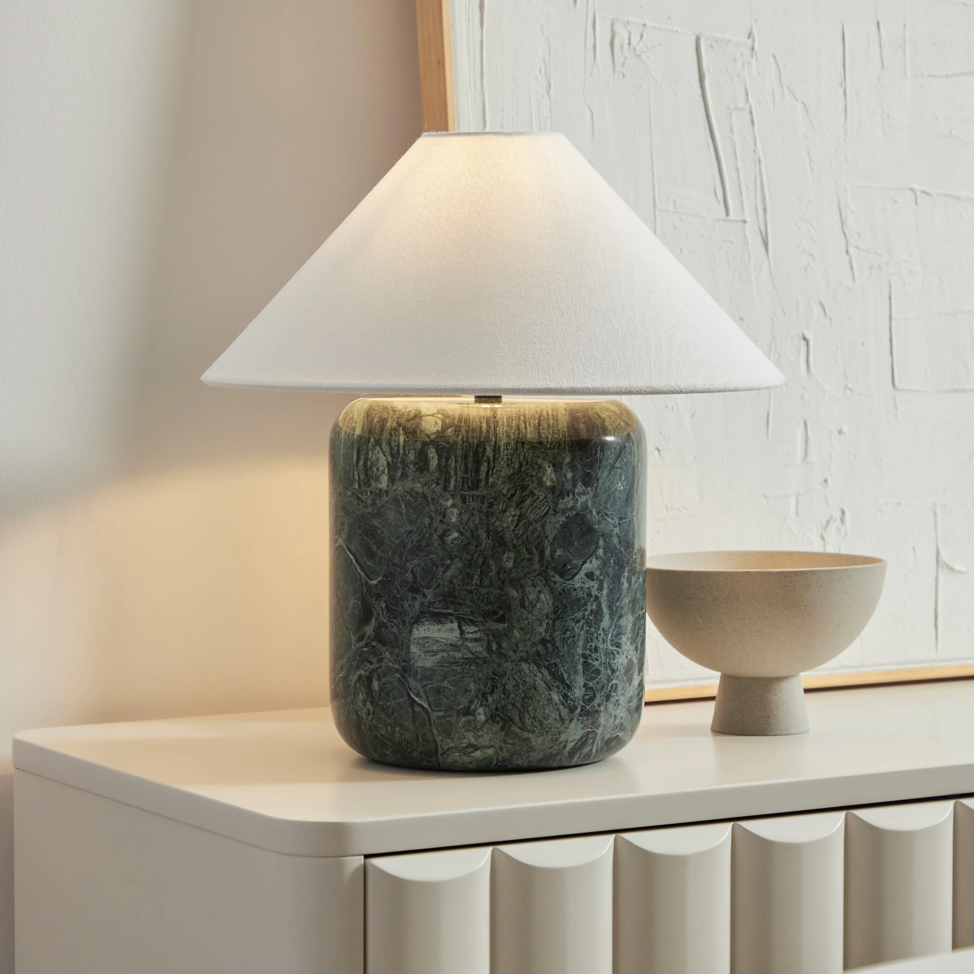 Blake Marble Table Lamp Emerald - Image 2