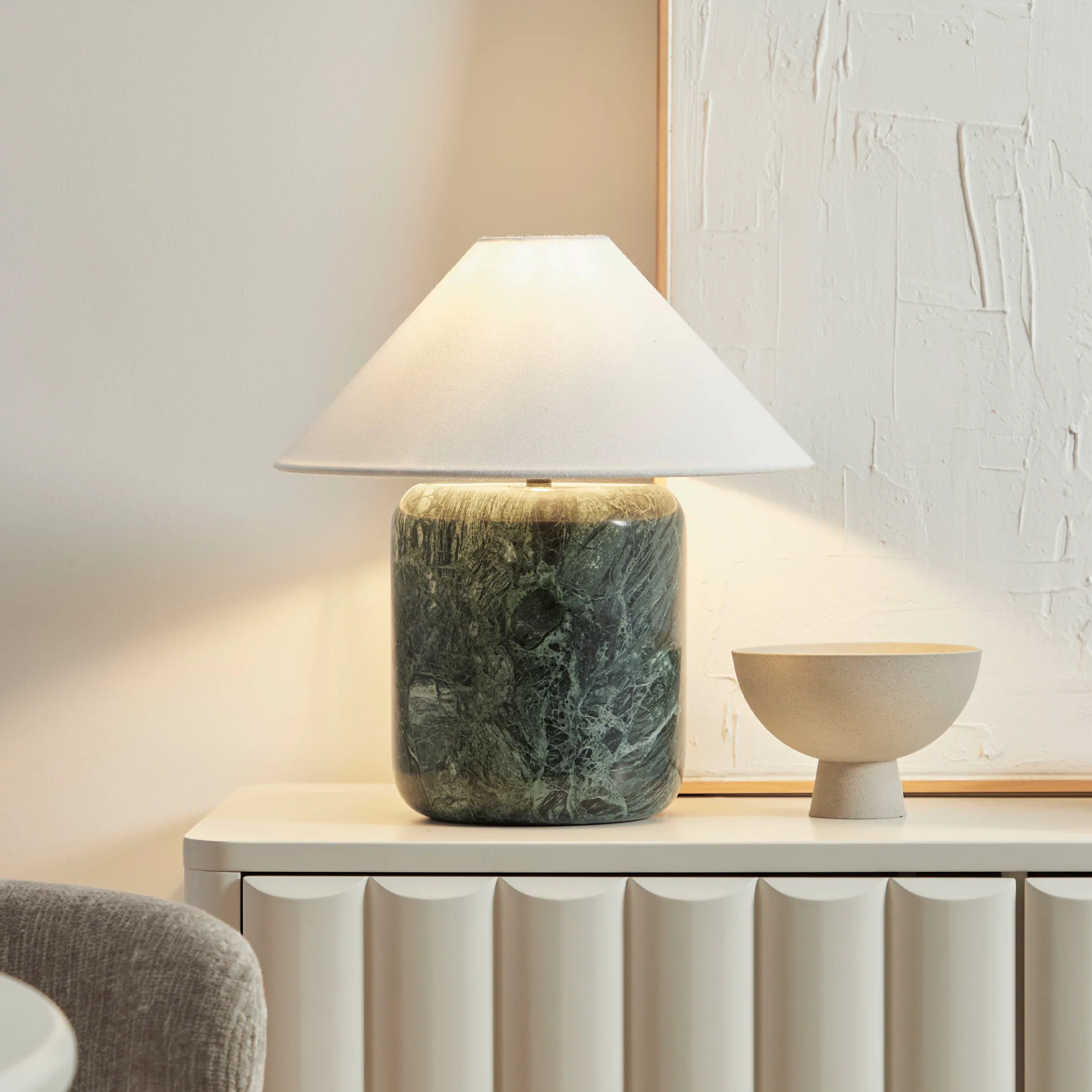 Blake Marble Table Lamp Emerald (Set of 2) - Image 5