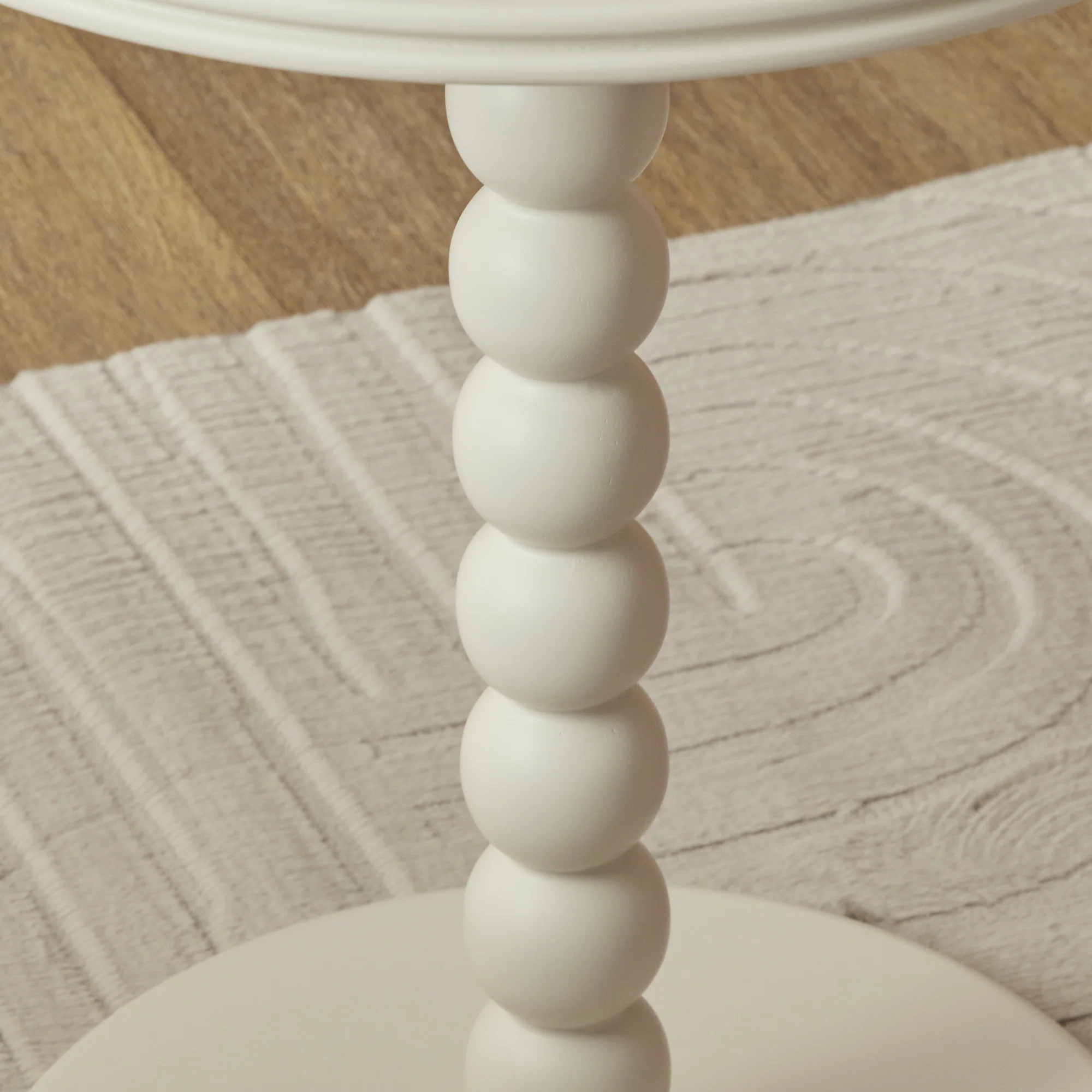 Bobbin 45cm Side Table Cream - Image 5