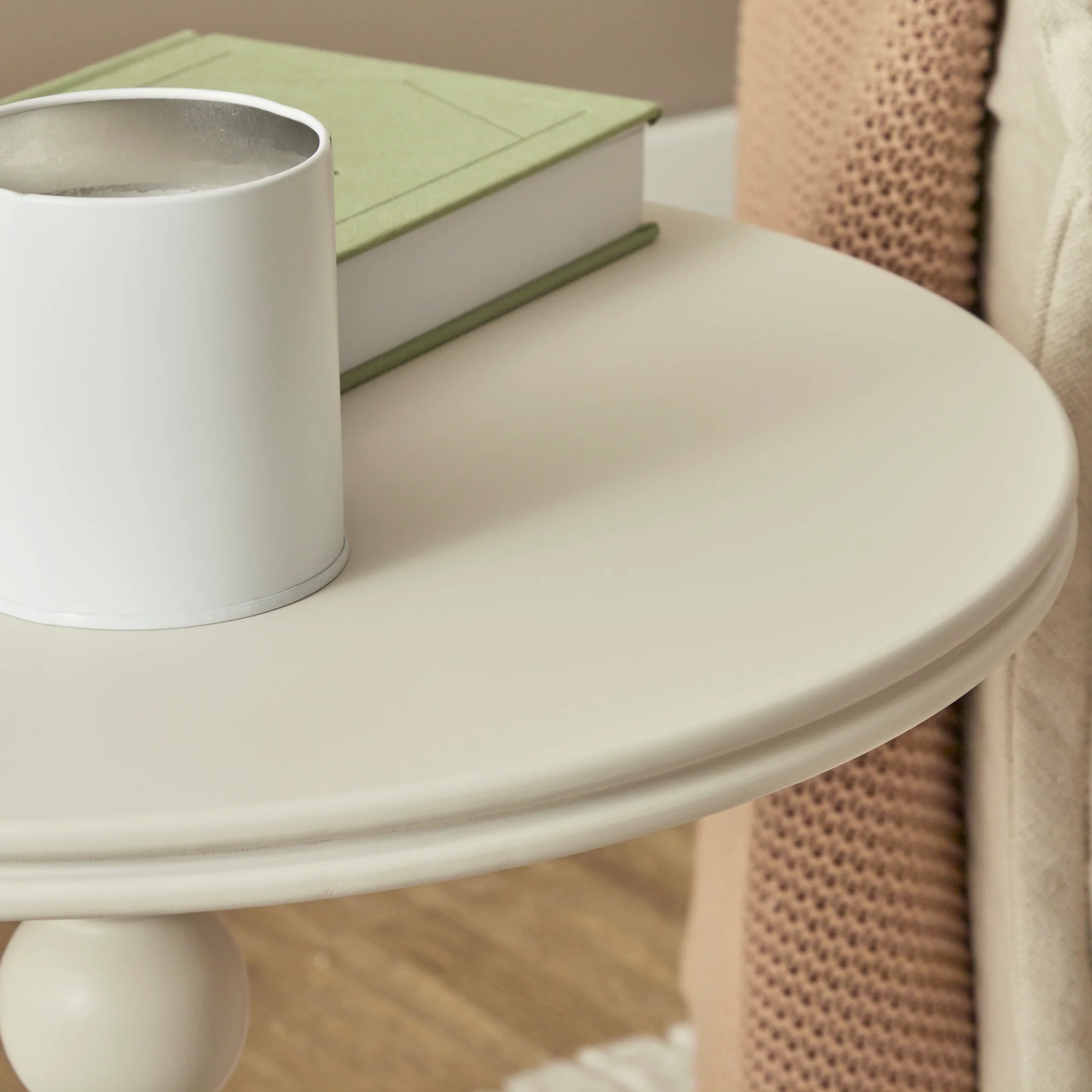 Bobbin 45cm Side Table Cream - Image 8