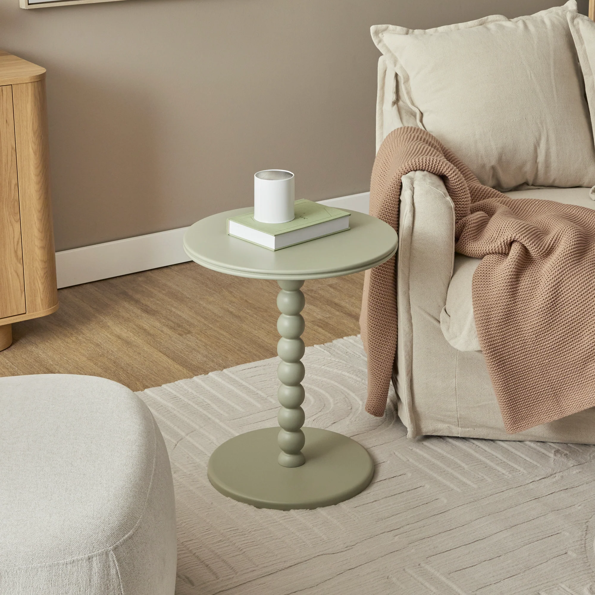Bobbin 45cm Side Table Sage Green - Image 10