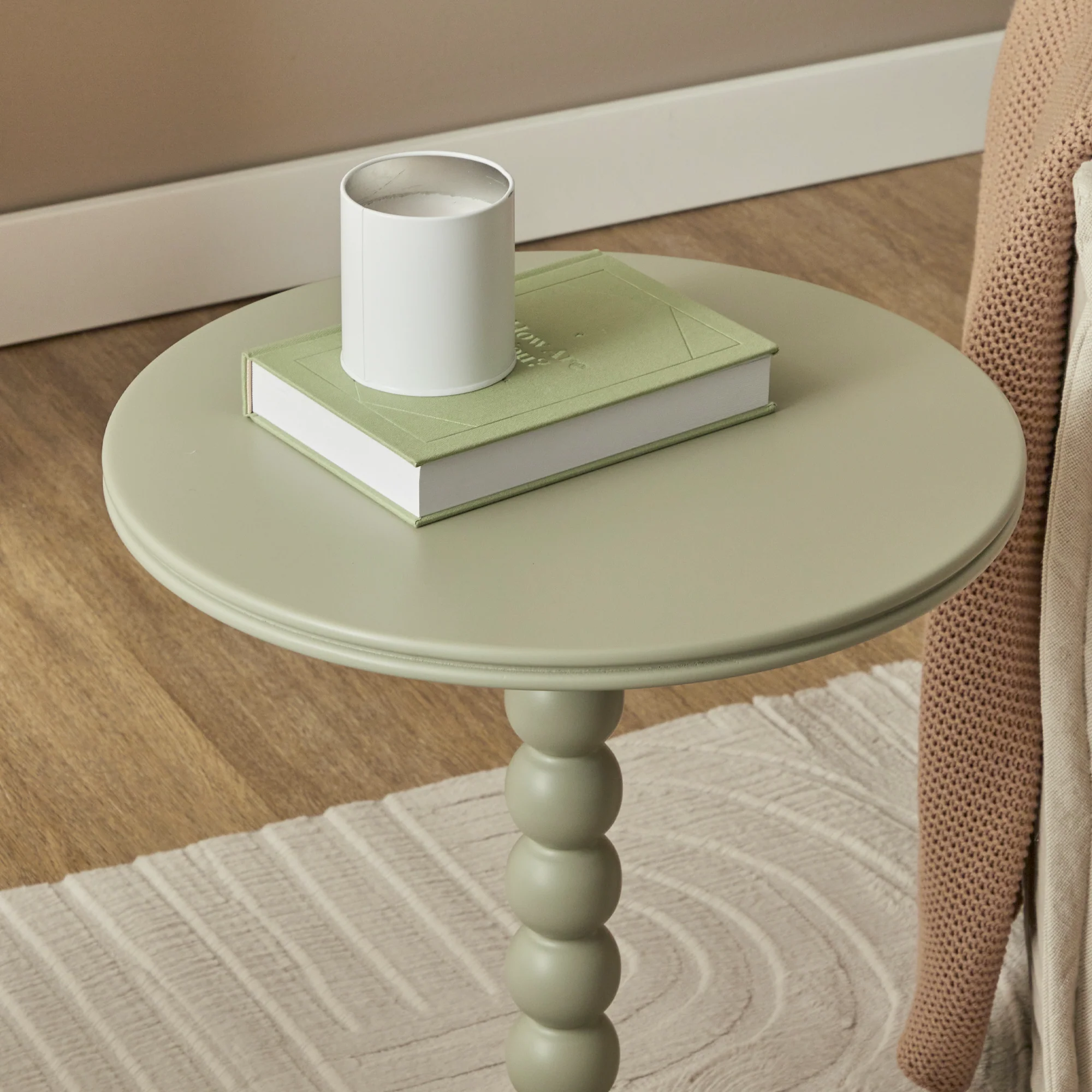 Bobbin 45cm Side Table Sage Green - Image 4
