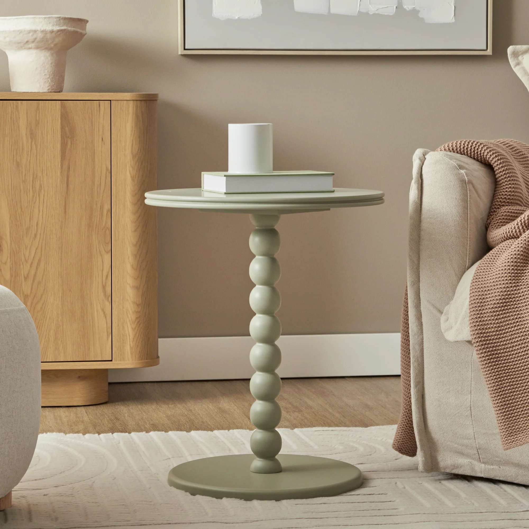 Bobbin 45cm Side Table Sage Green - Image 6