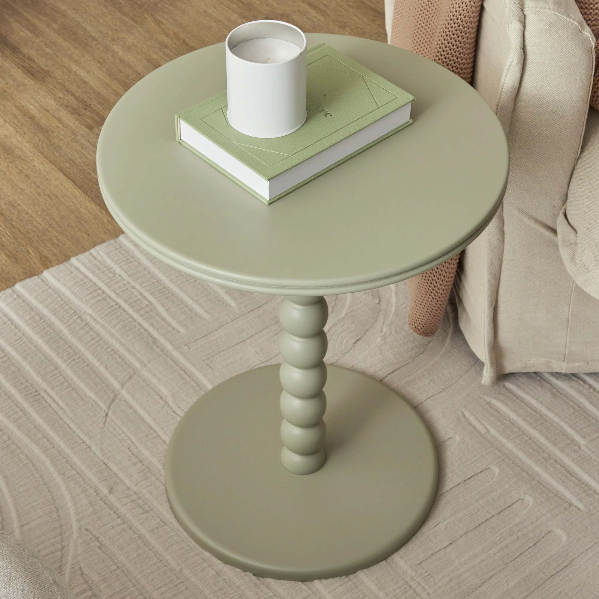 Bobbin 45cm Side Table Sage Green - Image 7