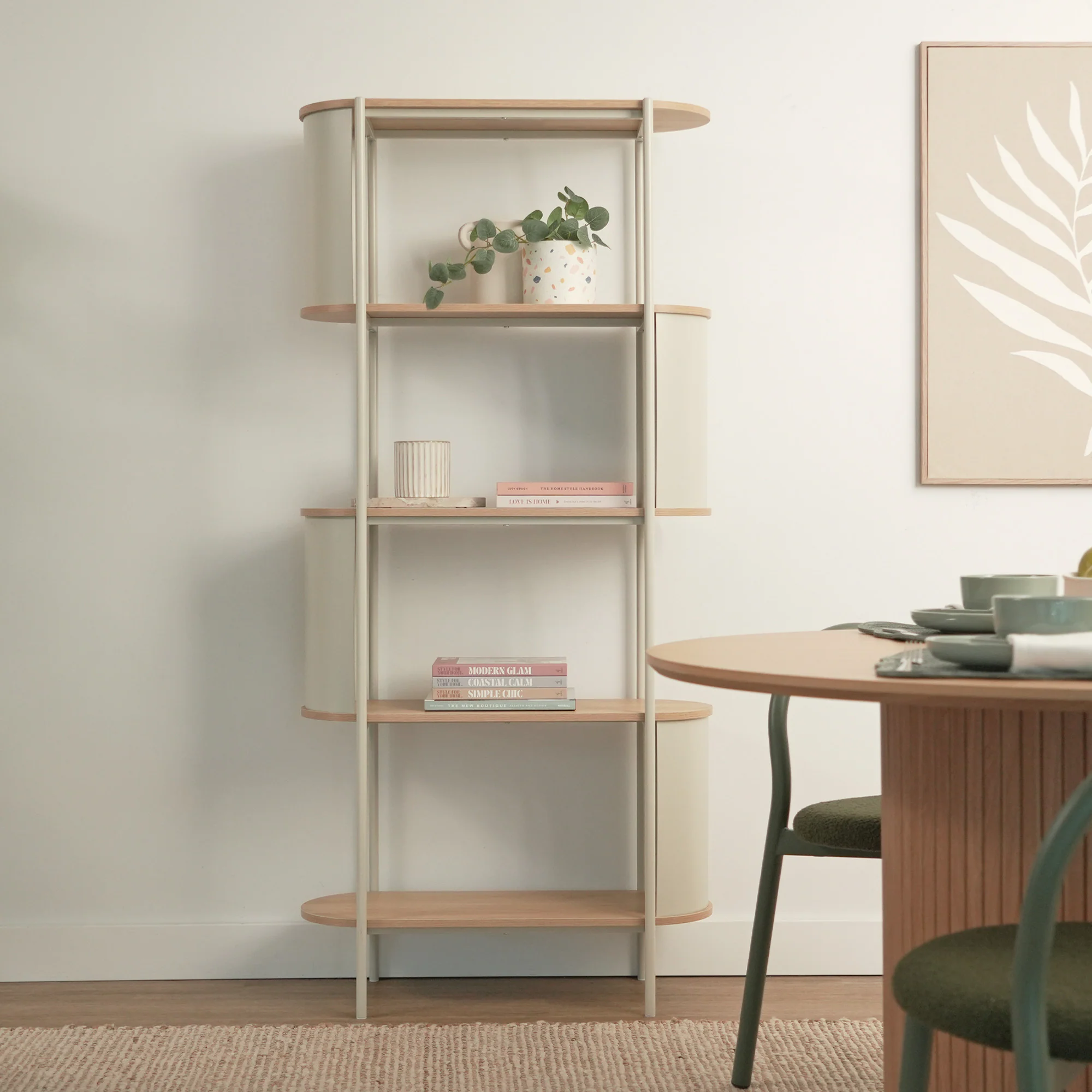 Boston Bookcase Cream - Image 6
