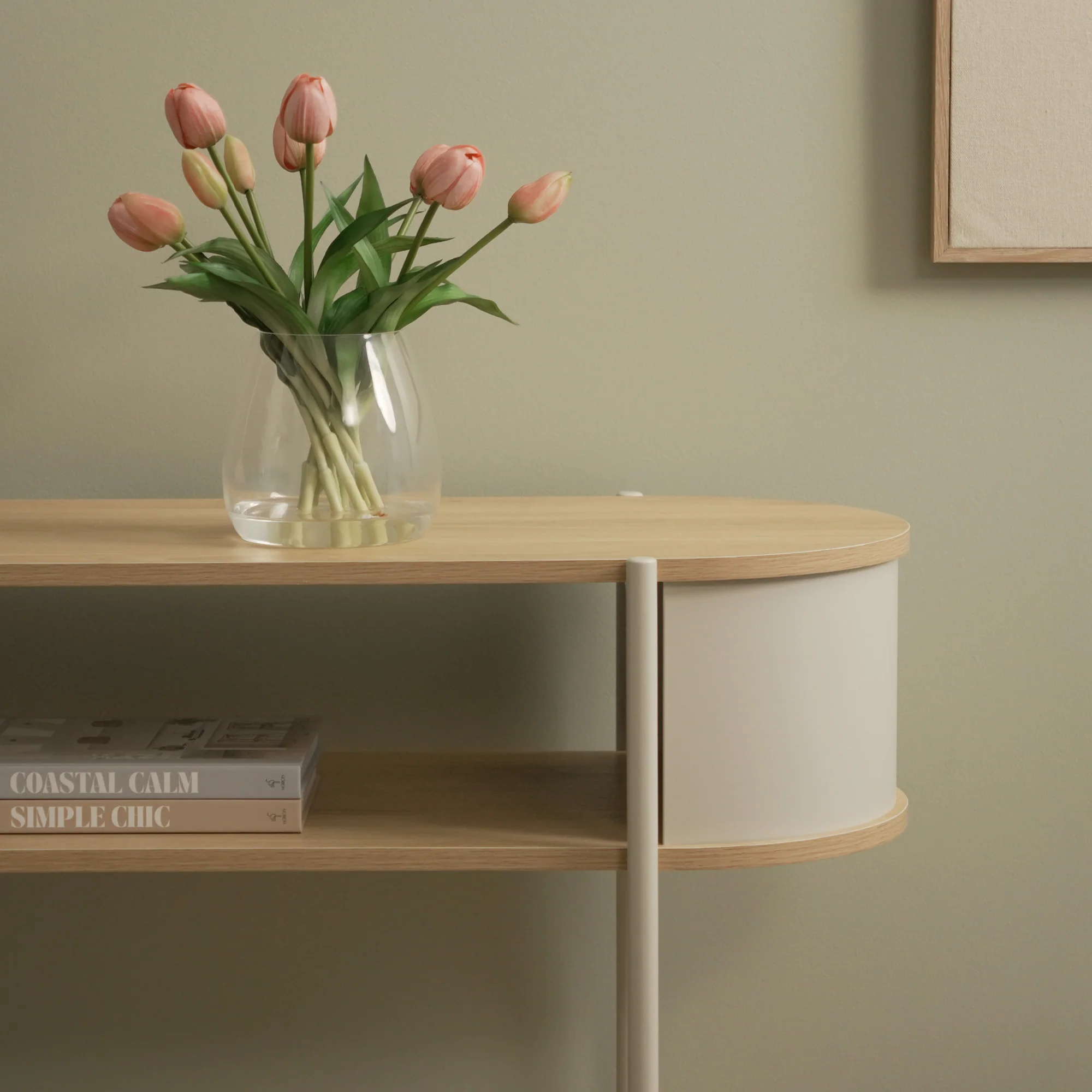 Boston Console Table Cream (110cm) - Image 6