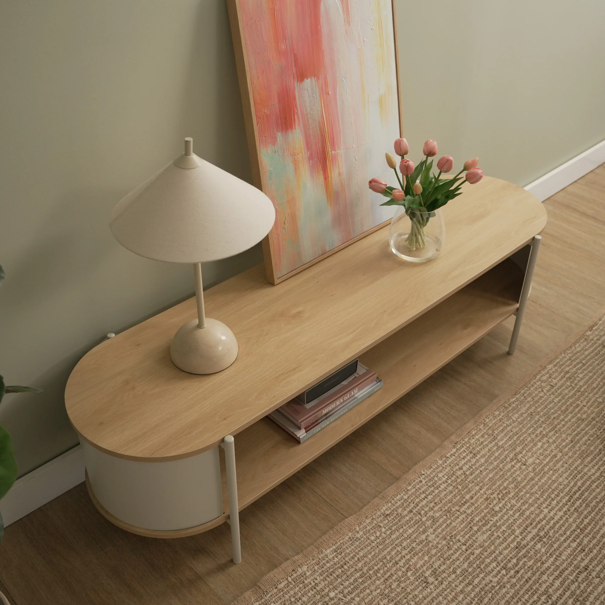 Boston Entertainment Unit Cream (150cm) - Image 7