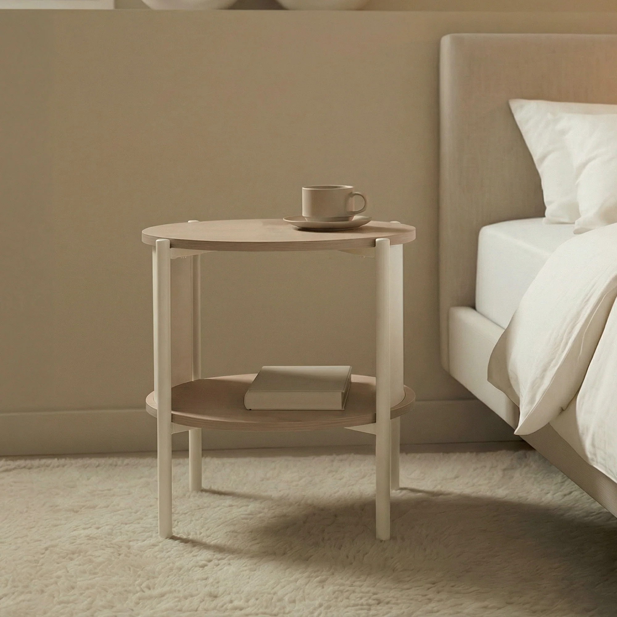 Boston Side Table Cream - Image 4