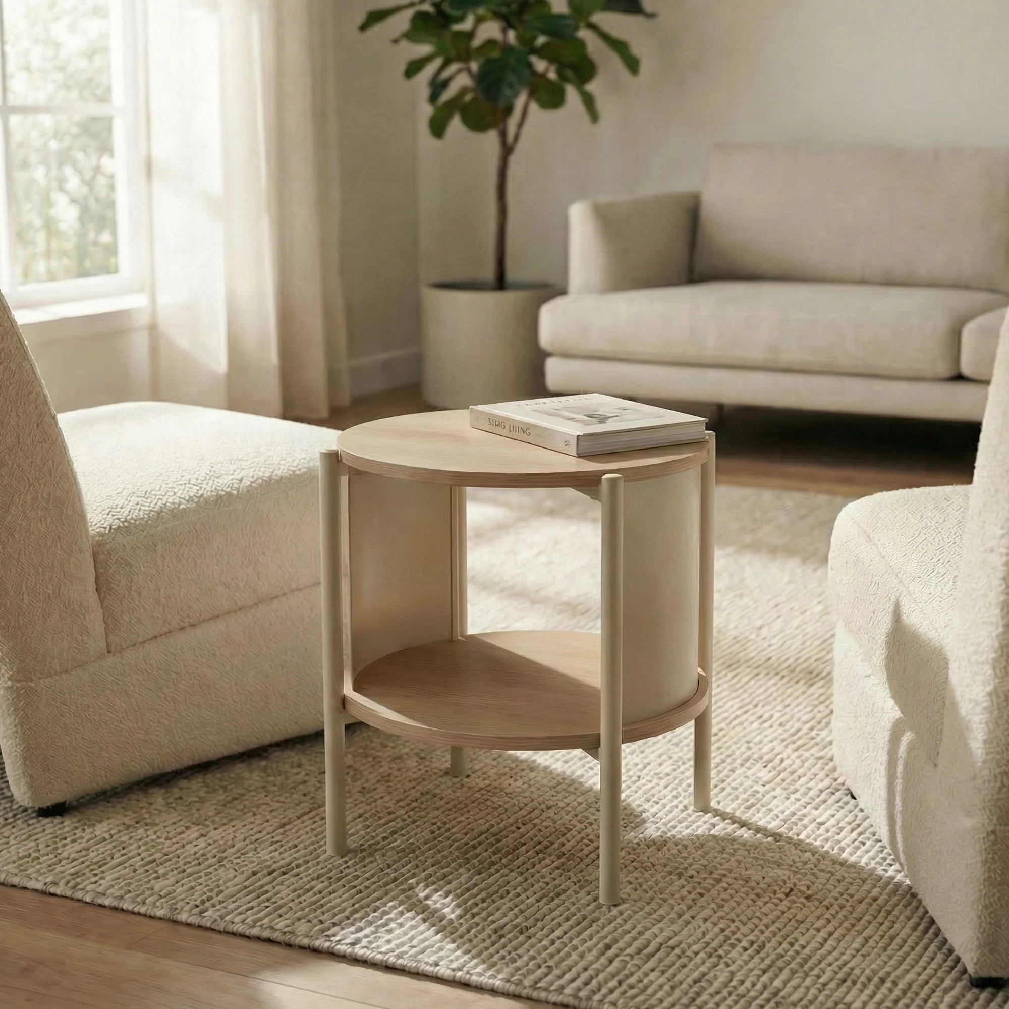 Boston Side Table Cream - Image 5