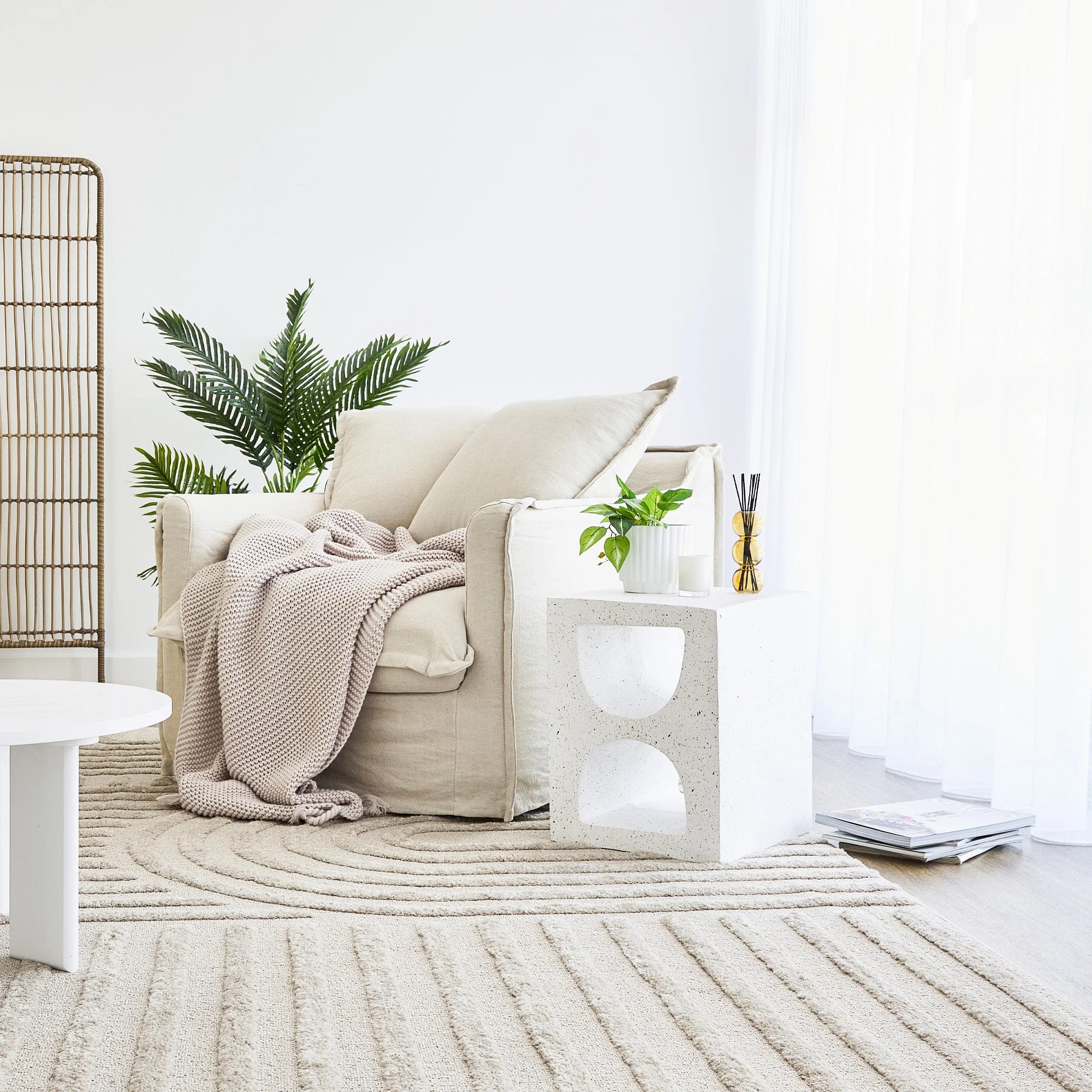 Brasilia MgO Side Table White - Image 7