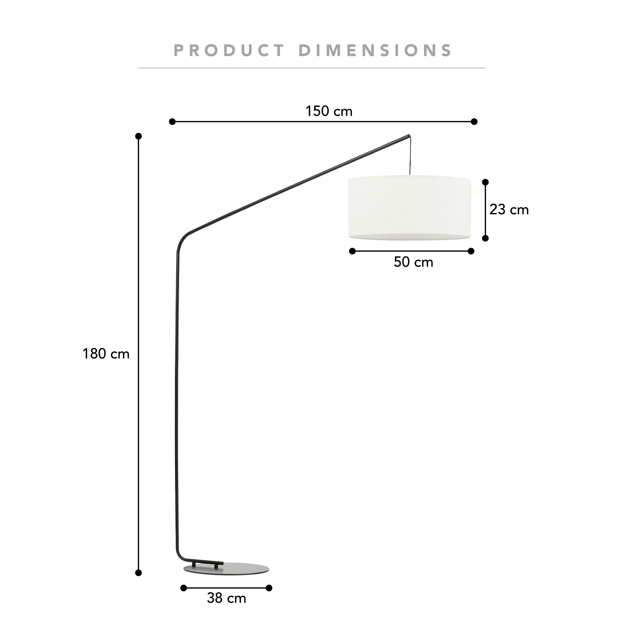 Brooklyn Floor Lamp Black - Image 3