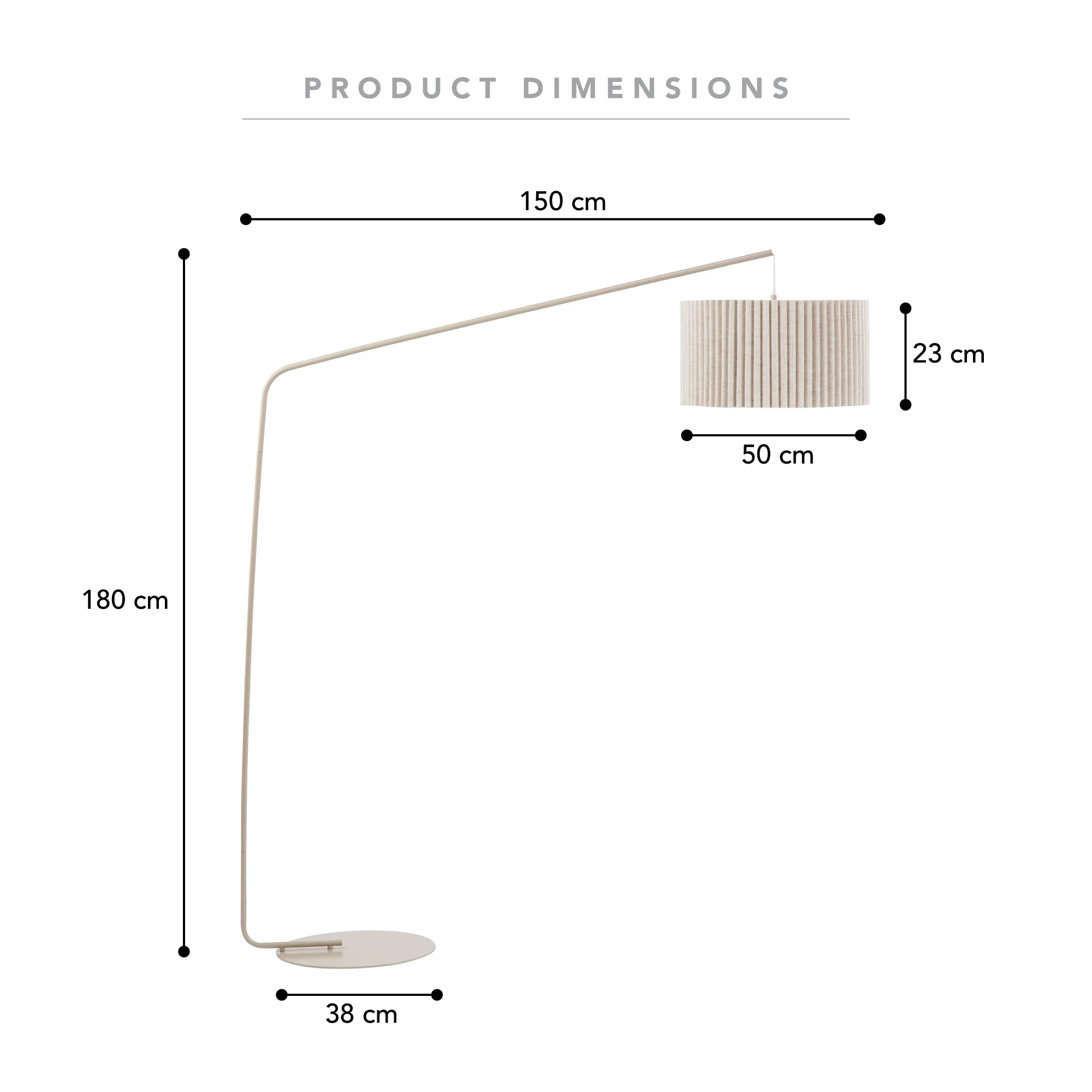 Brooklyn Floor Lamp Oat - Image 3