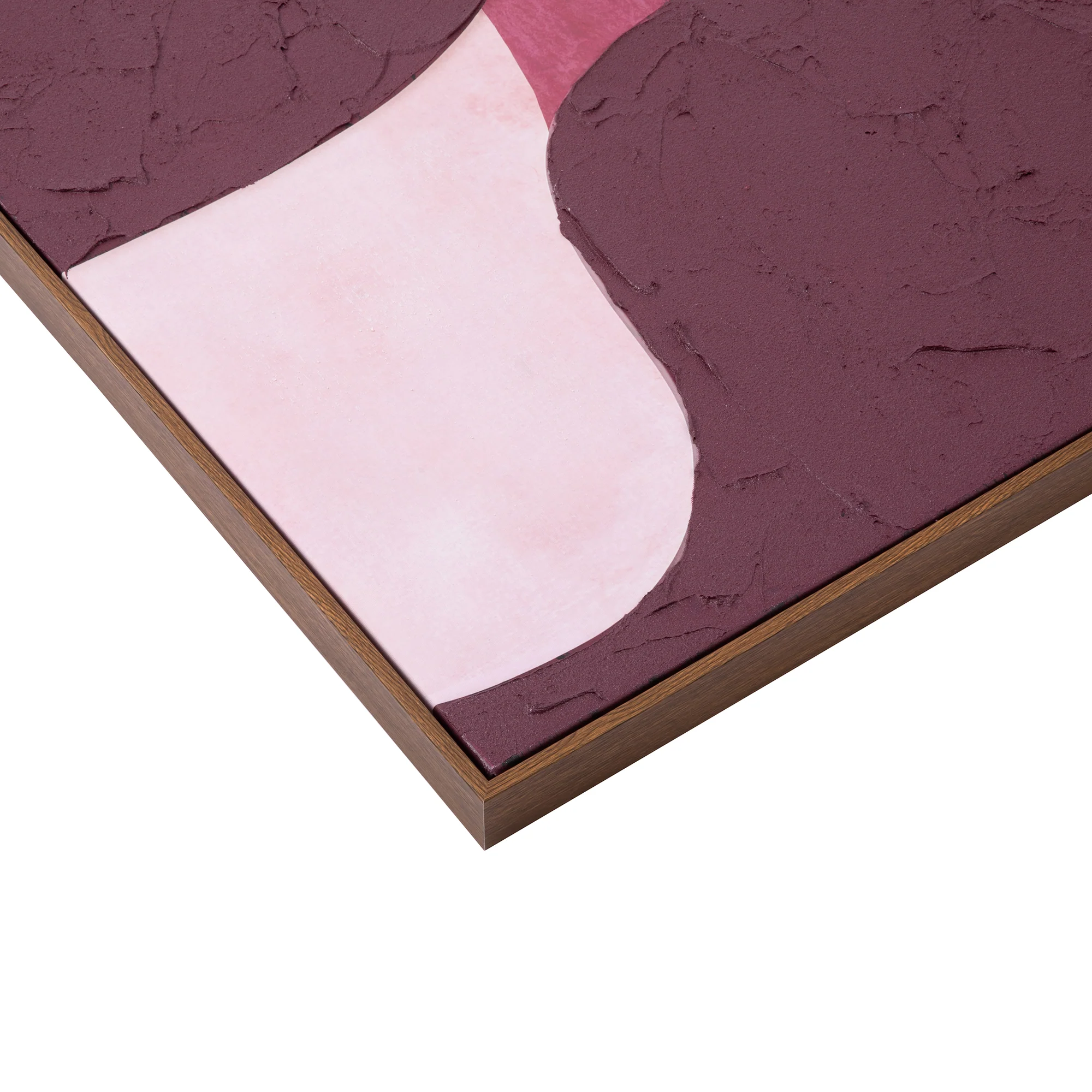 Burgundy Bubble Wall Art 80x120cm - Image 3